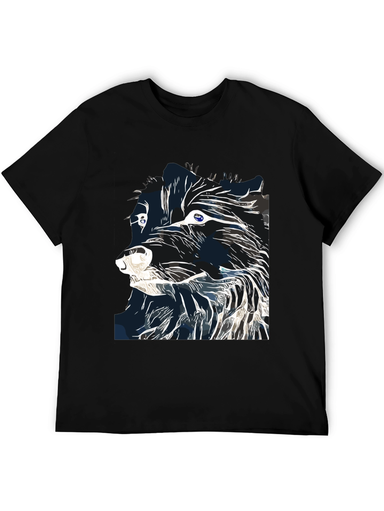 Abstract Wolf Graphic T-Shirt | Cool Animal Tee