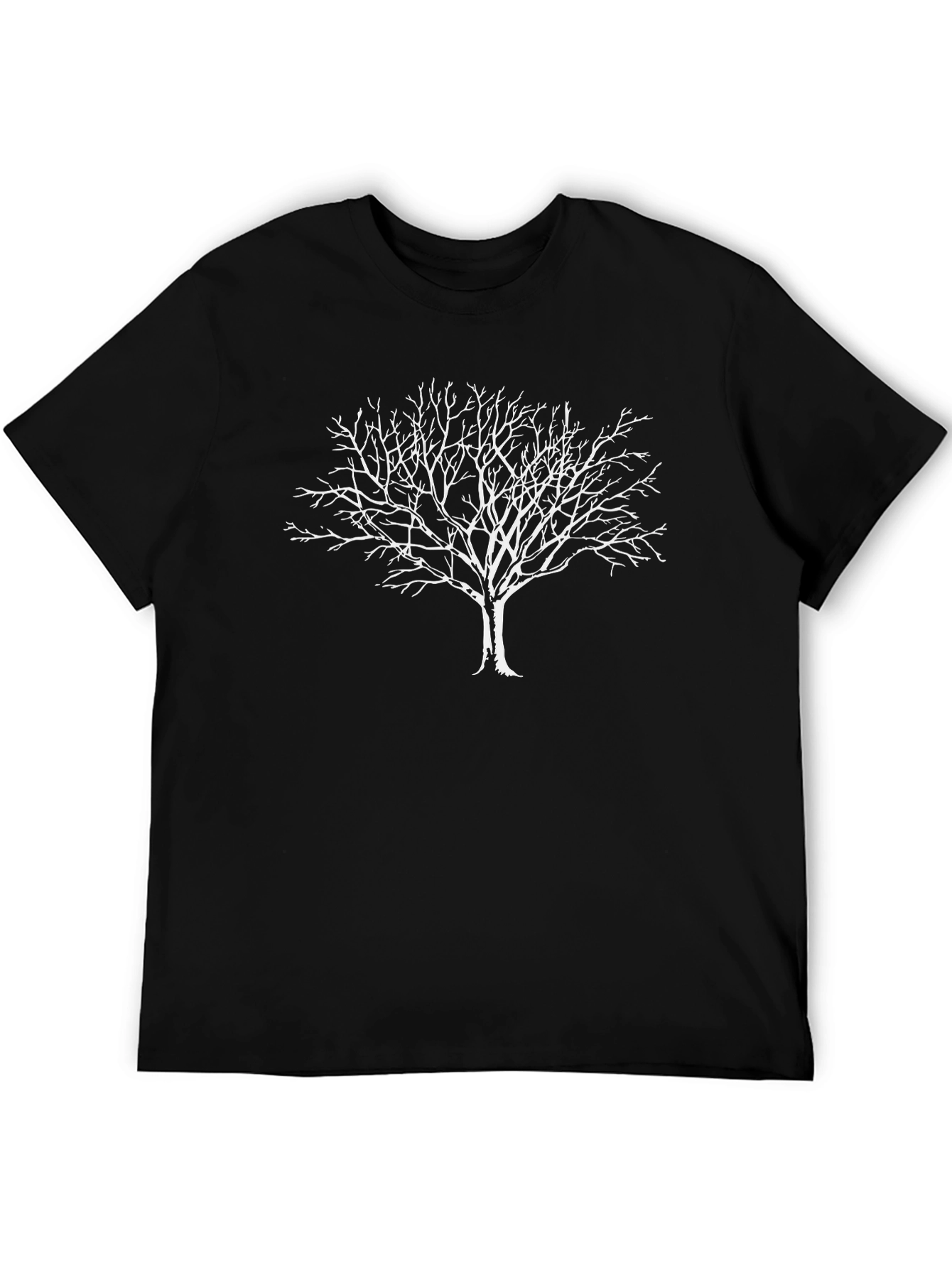 Black Tree Graphic Tee - Nature Inspired Casual Wear