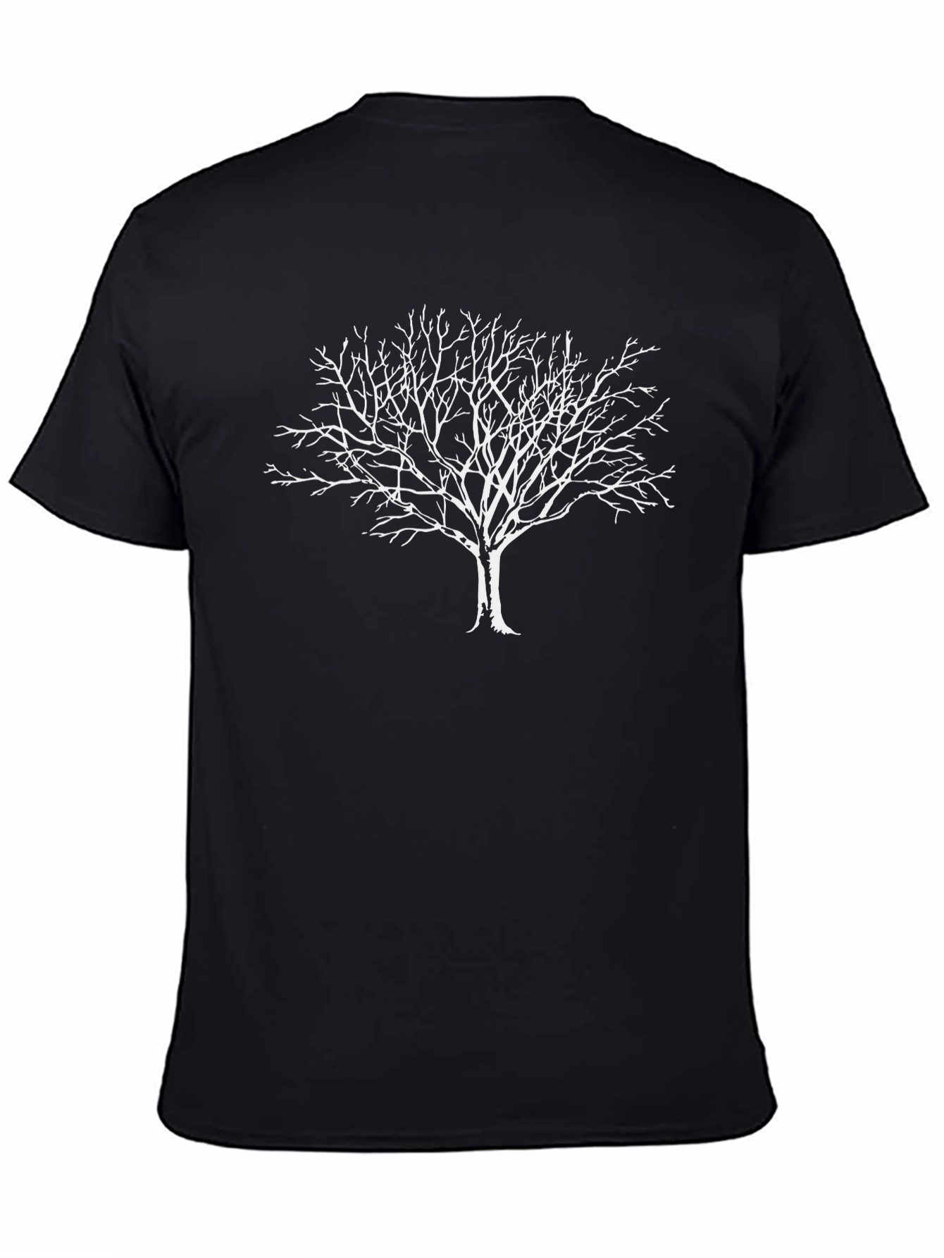 Black Tree Graphic Tee - Nature Inspired Casual Wear
