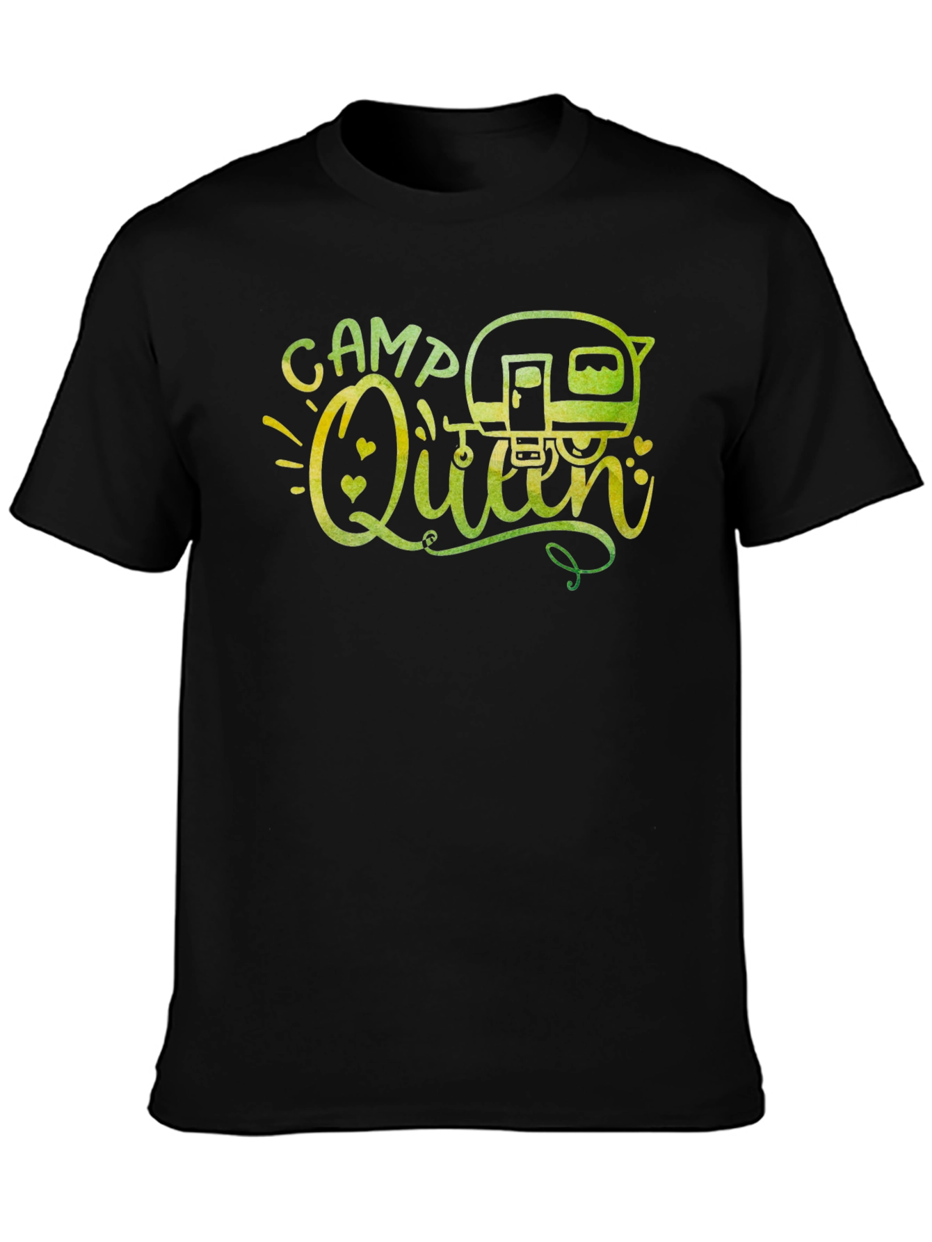 Camp Queen Graphic Tee - Camping Lover Shirt
