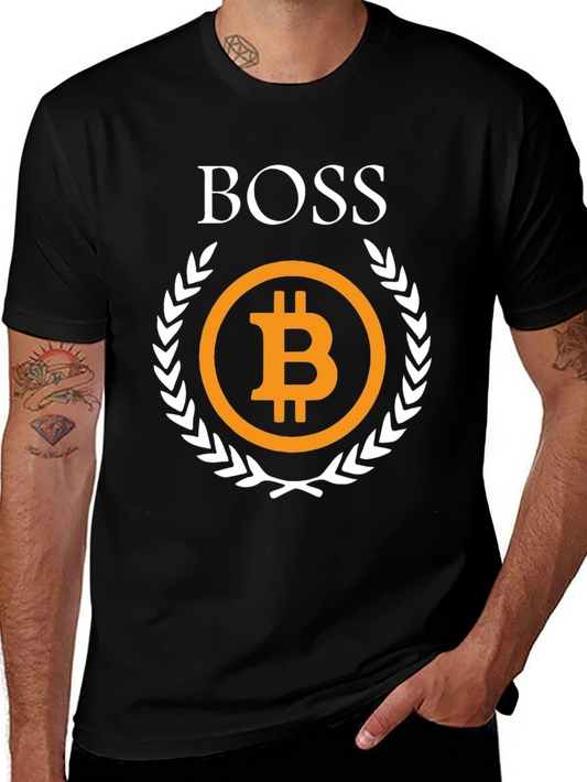 Bitcoin Boss T-Shirt - Crypto Currency Investor Tee