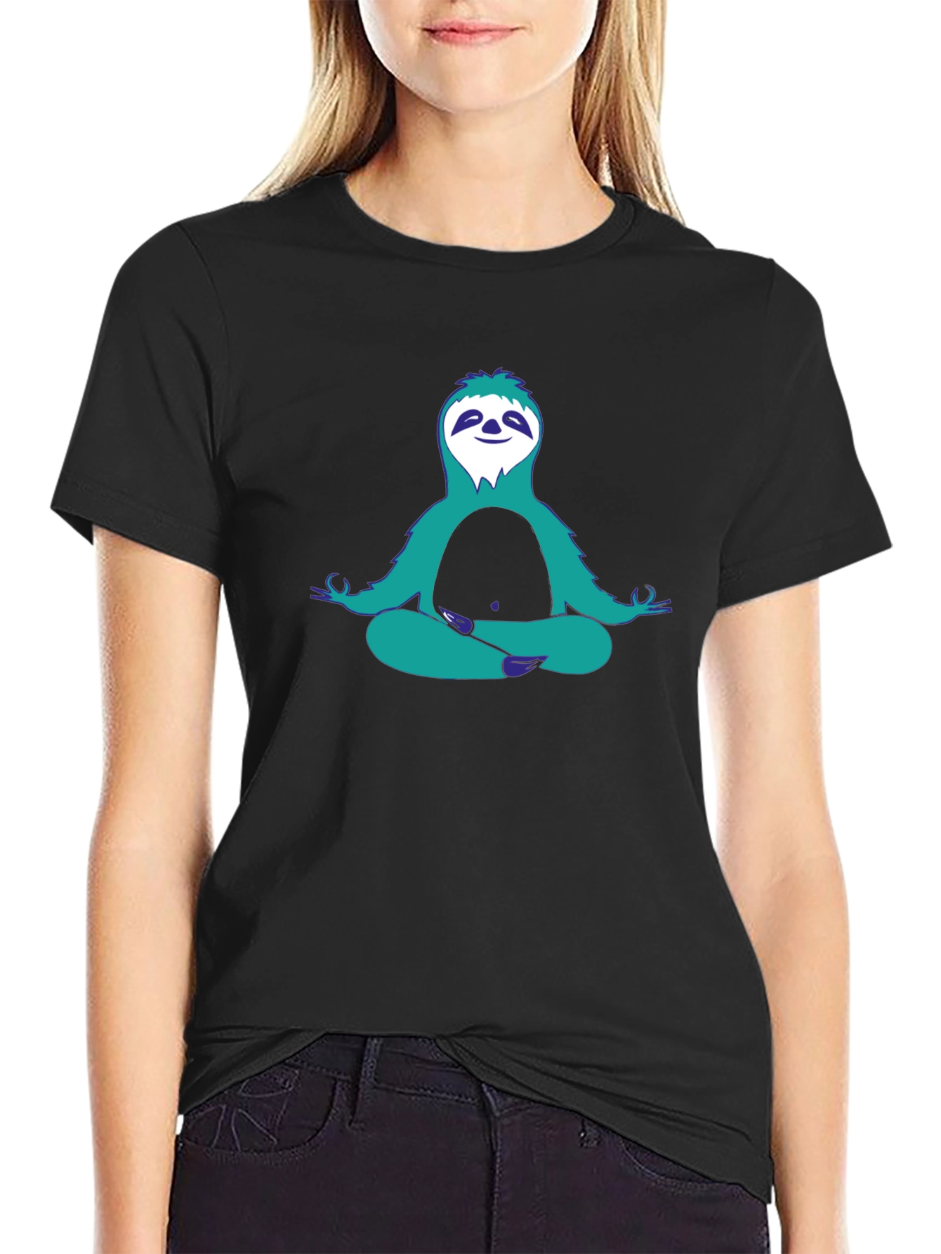 Meditating Sloth Graphic Tee