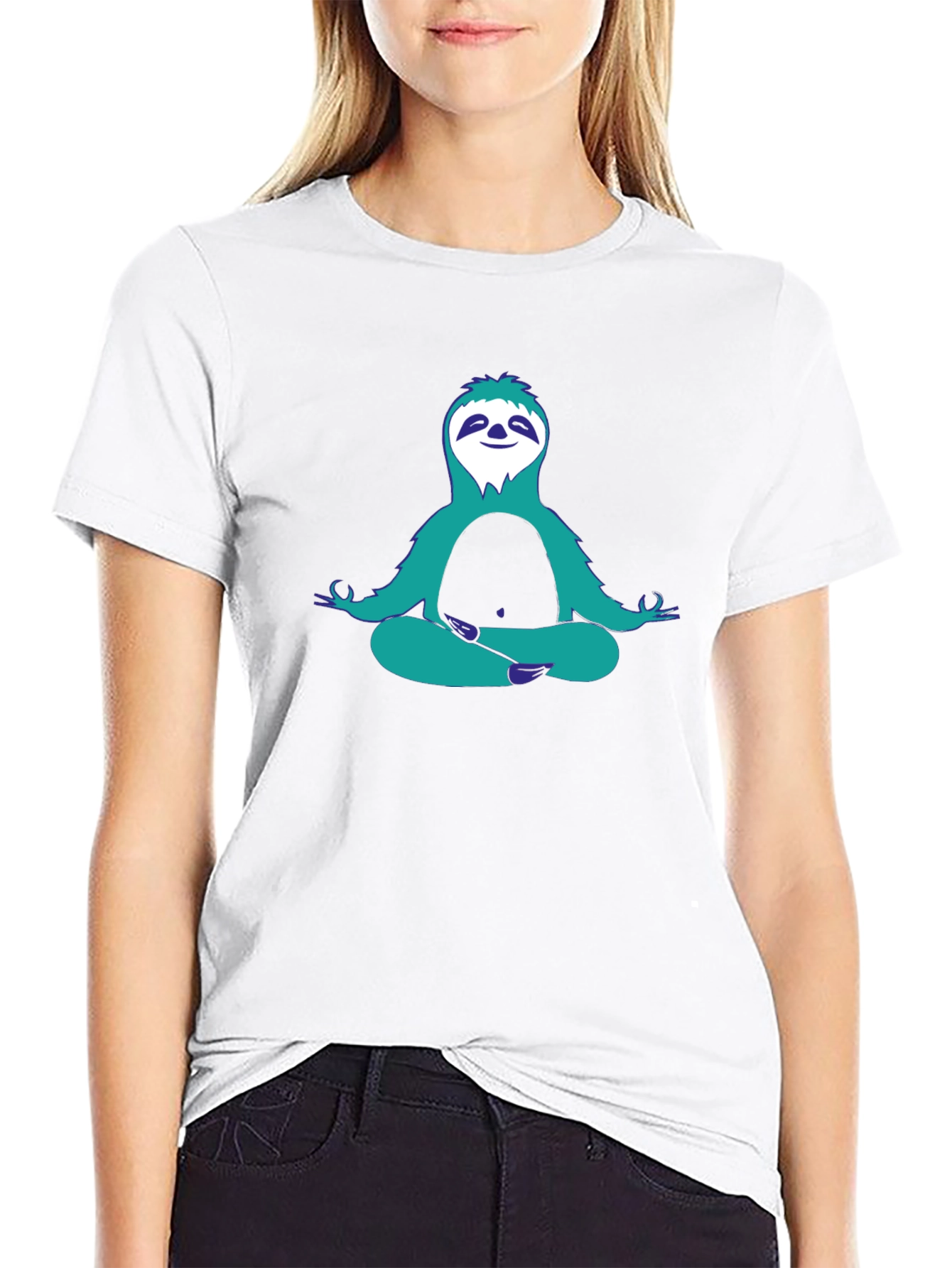 Meditating Sloth Graphic Tee