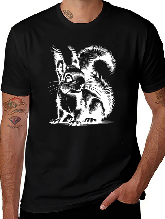 Squirrel Graphic Tee - Black
