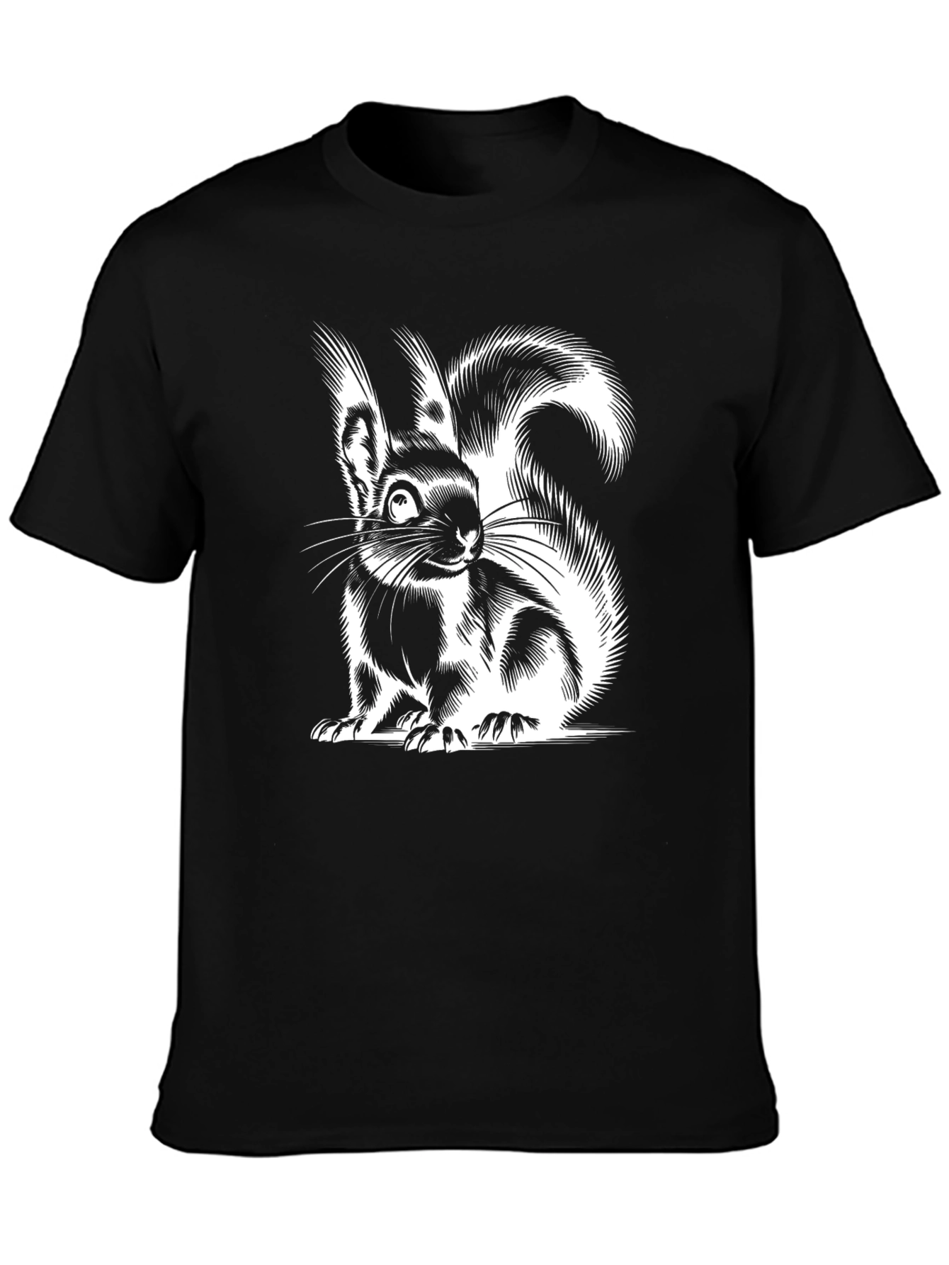 Squirrel Graphic Tee - Black
