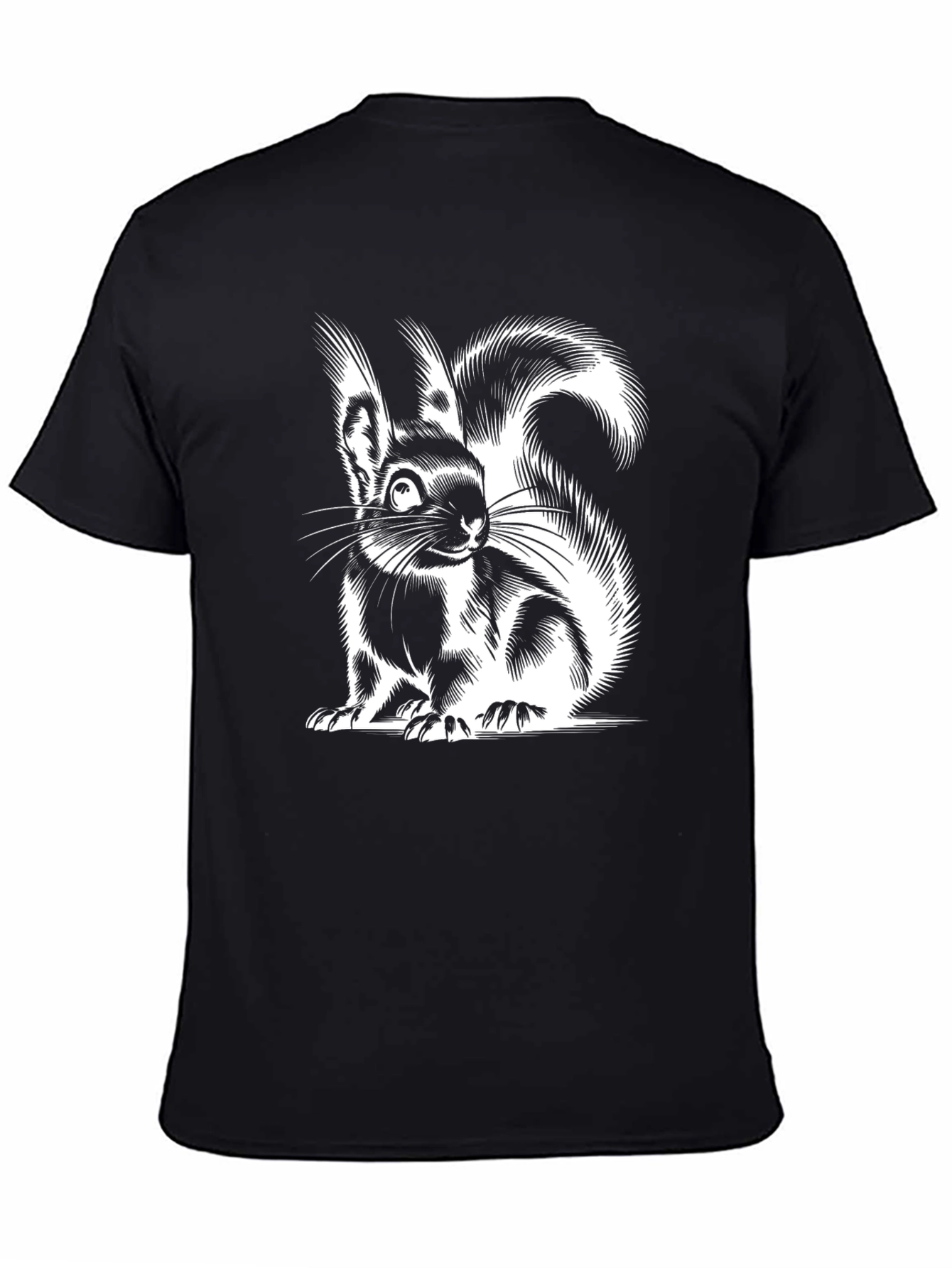 Squirrel Graphic Tee - Black