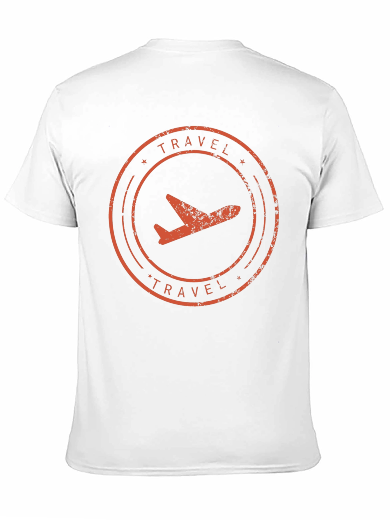 Travel Airplane Graphic Tee - Black Cotton T-Shirt