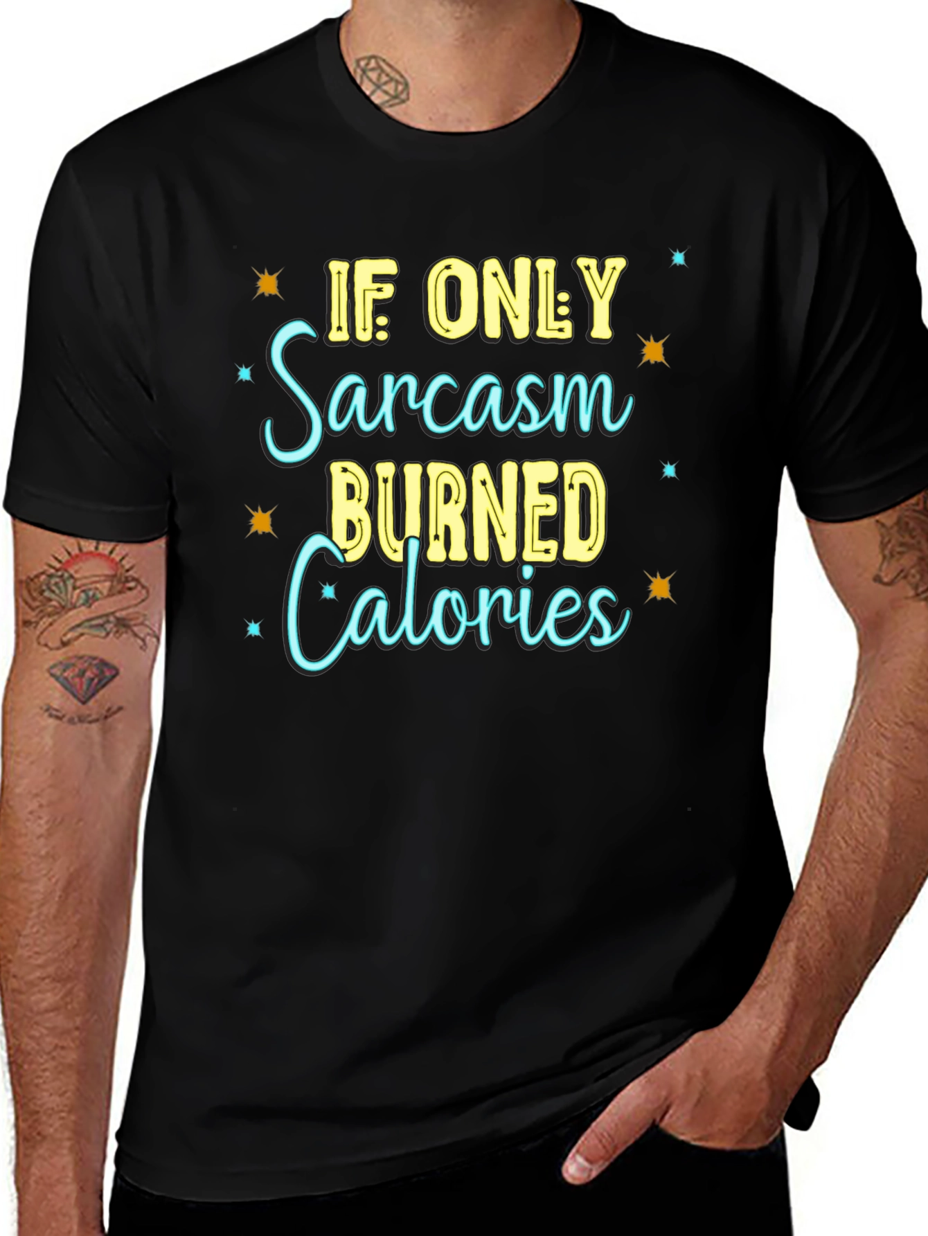 Sarcasm Calories Burned T-Shirt - Funny Graphic Tee