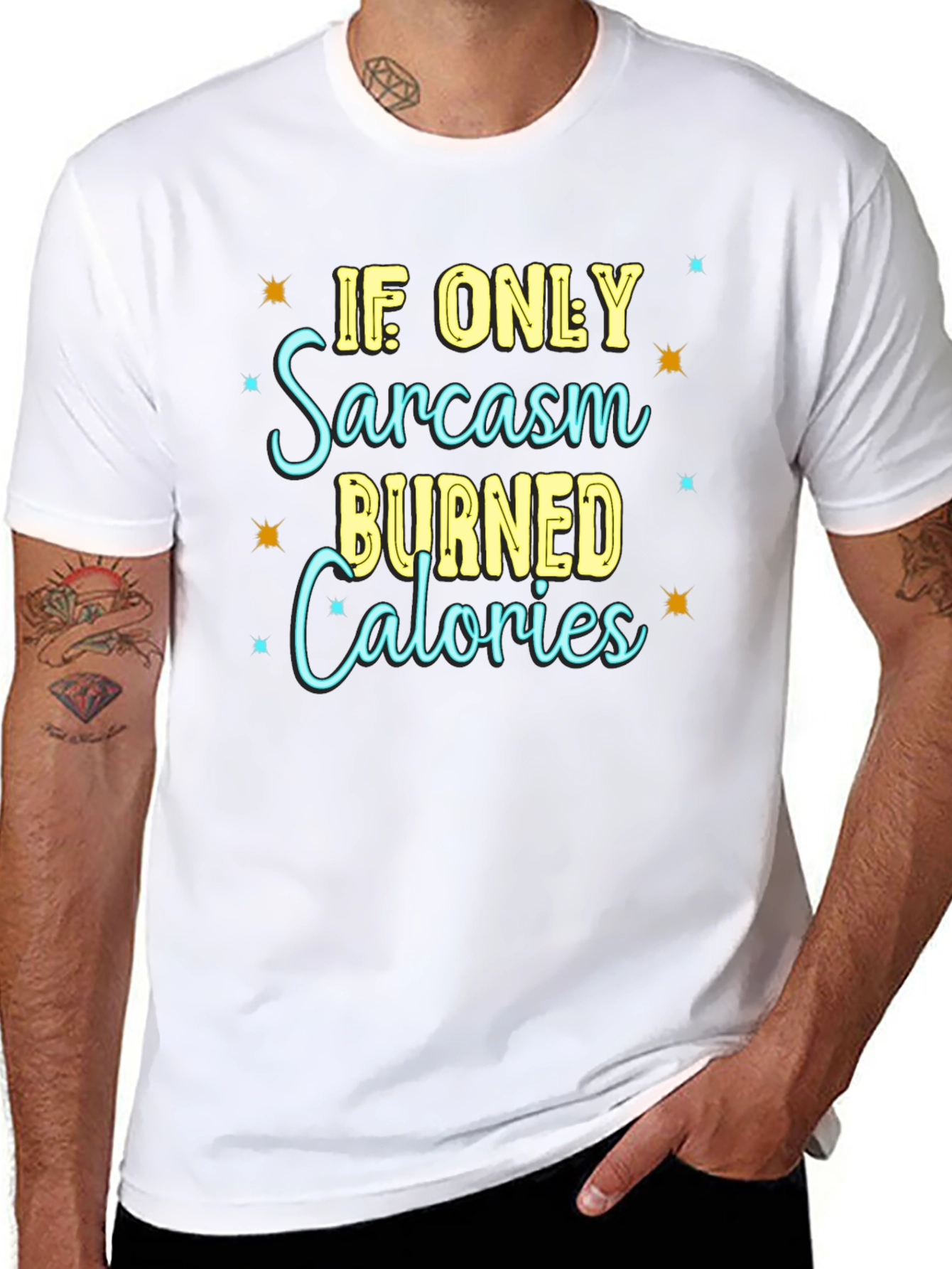 Sarcasm Calories Burned T-Shirt - Funny Graphic Tee