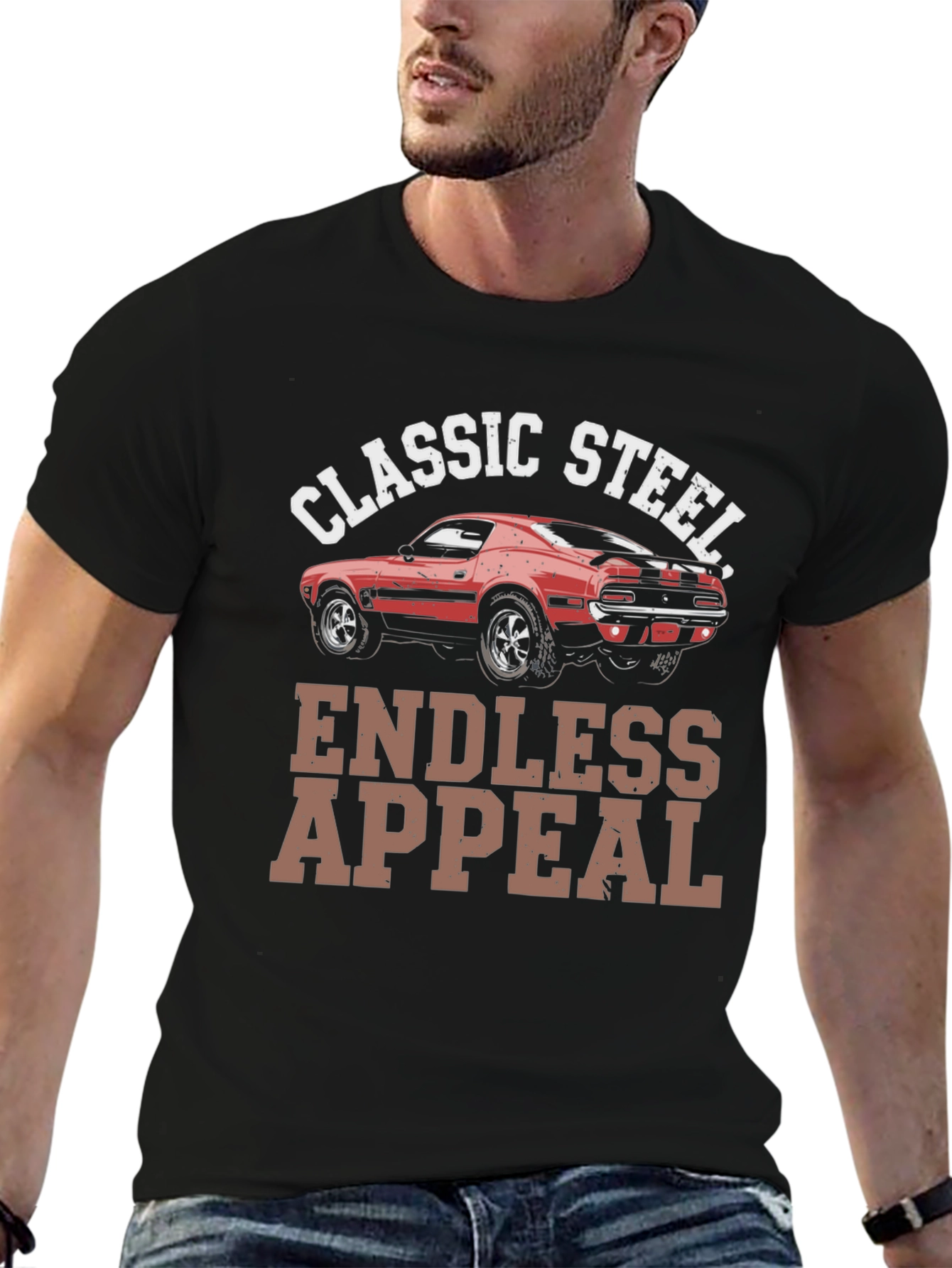 Classic Steel Endless Appeal Car Graphic T-Shirt