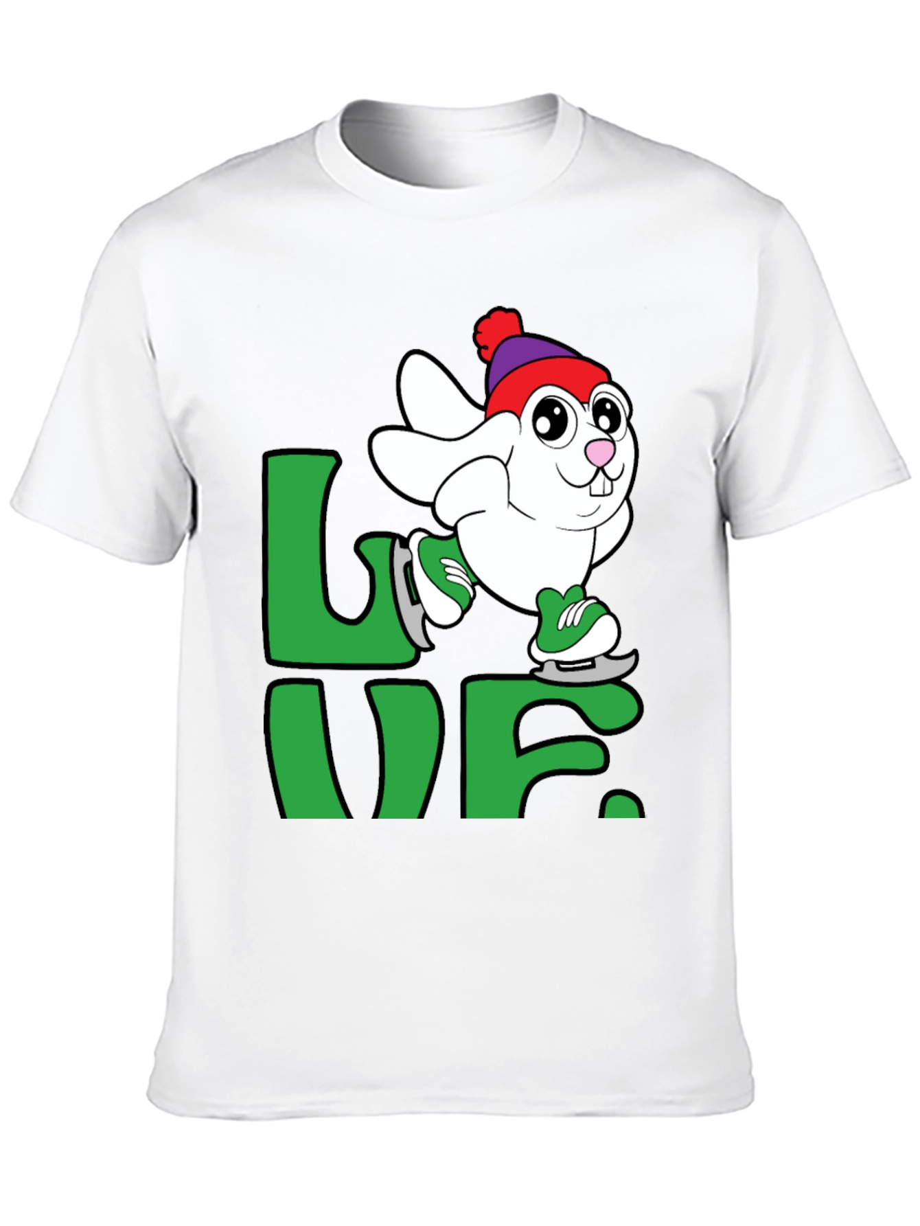 Skating Bunny Love T-Shirt