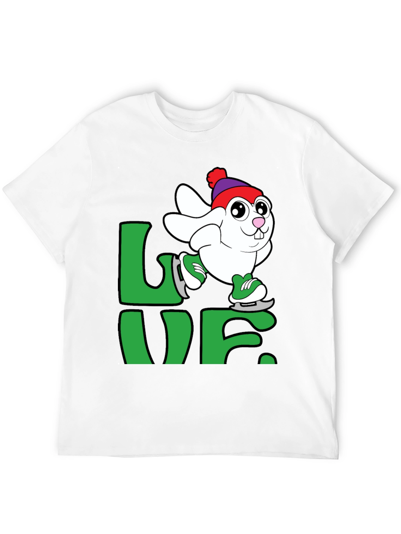 Skating Bunny Love T-Shirt