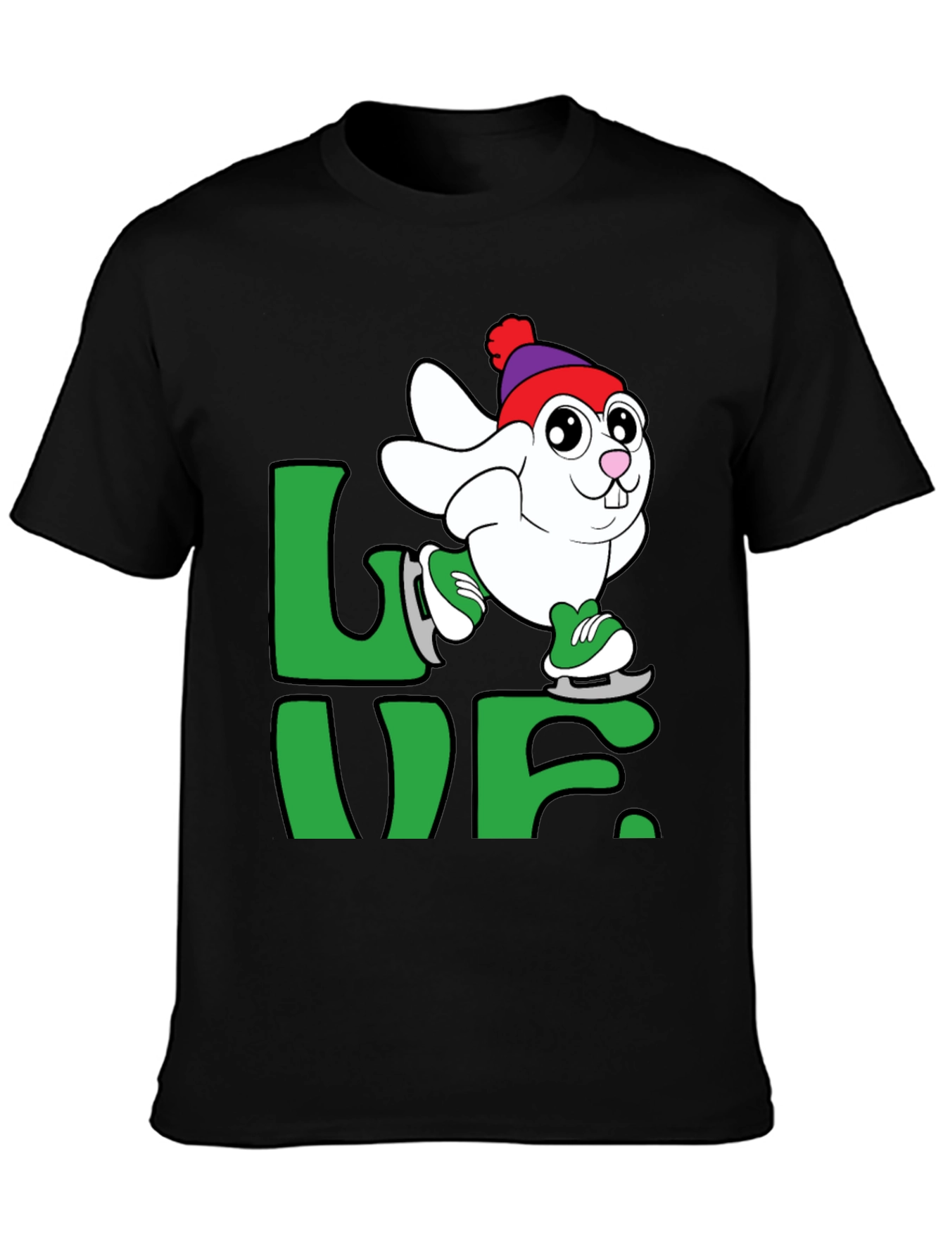 Skating Bunny Love T-Shirt