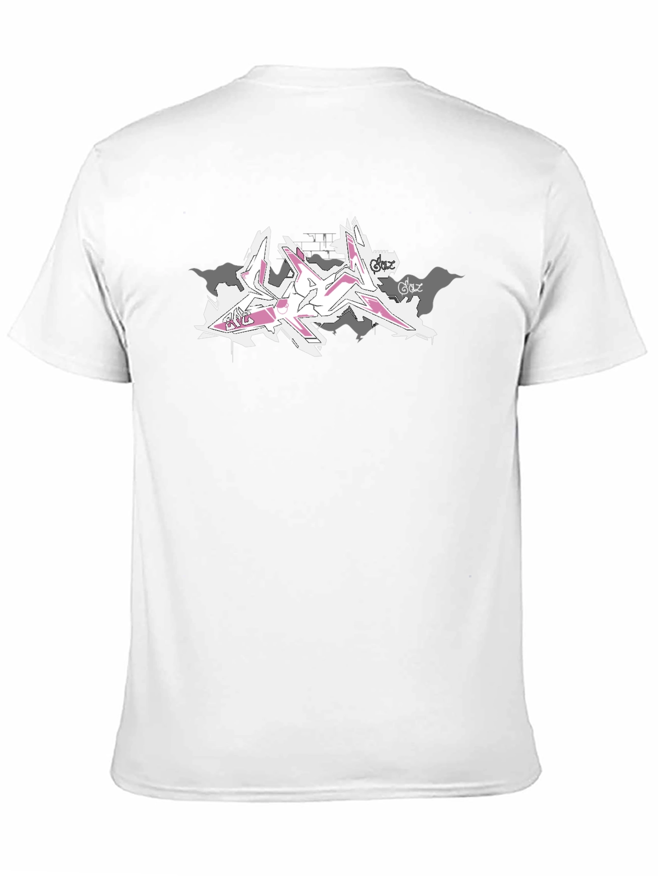 Abstract Graffiti Print Black T-Shirt