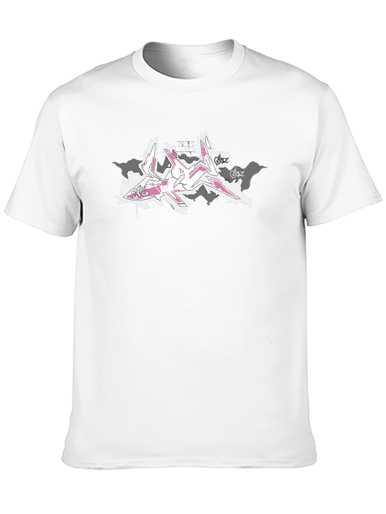 Abstract Graffiti Print Black T-Shirt