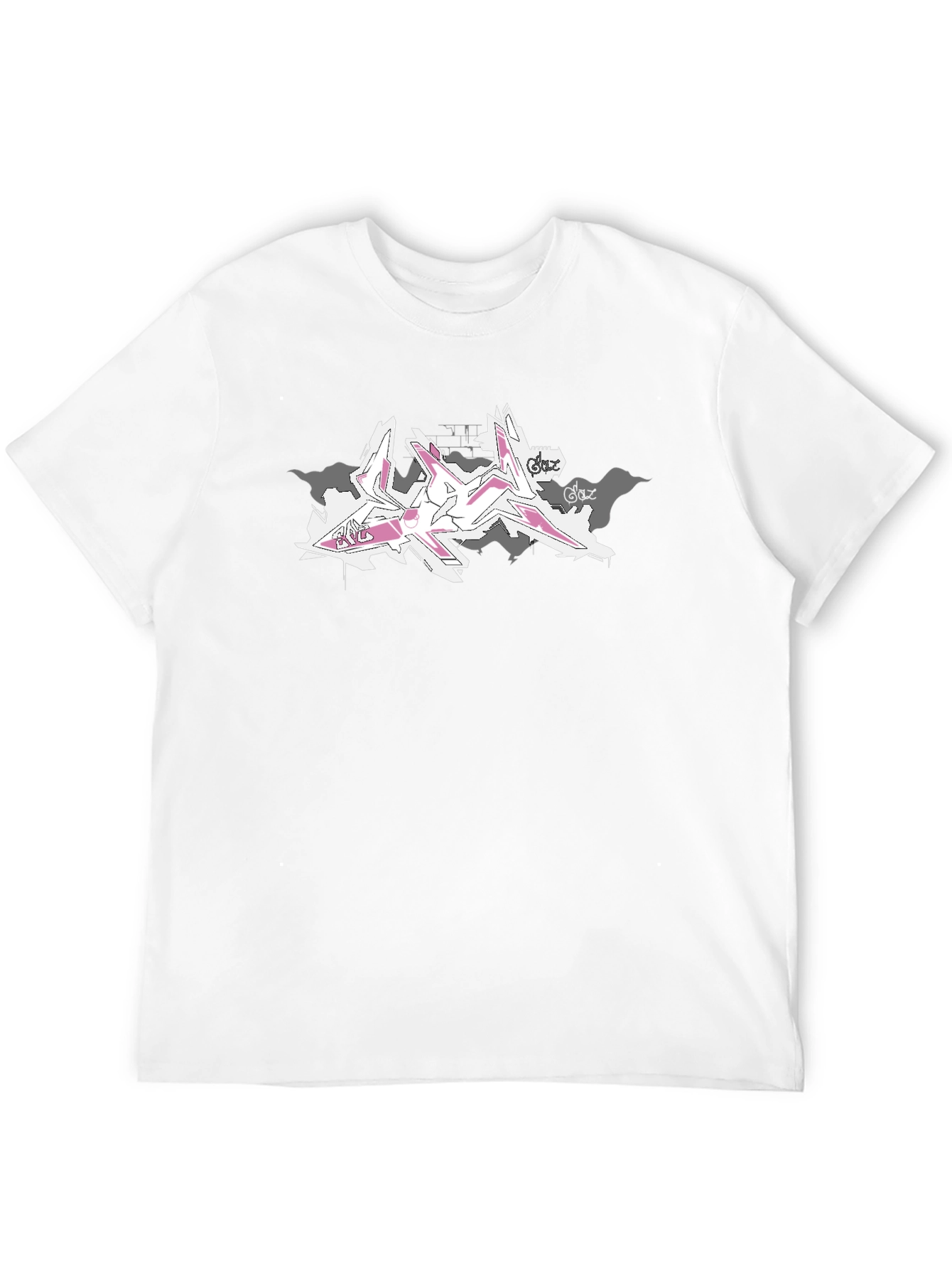 Abstract Graffiti Print Black T-Shirt
