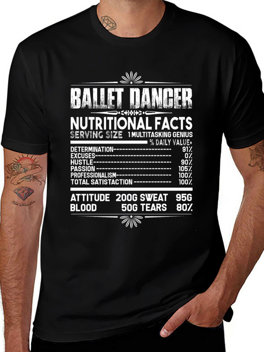Ballet Dancer Nutritional Facts T-Shirt