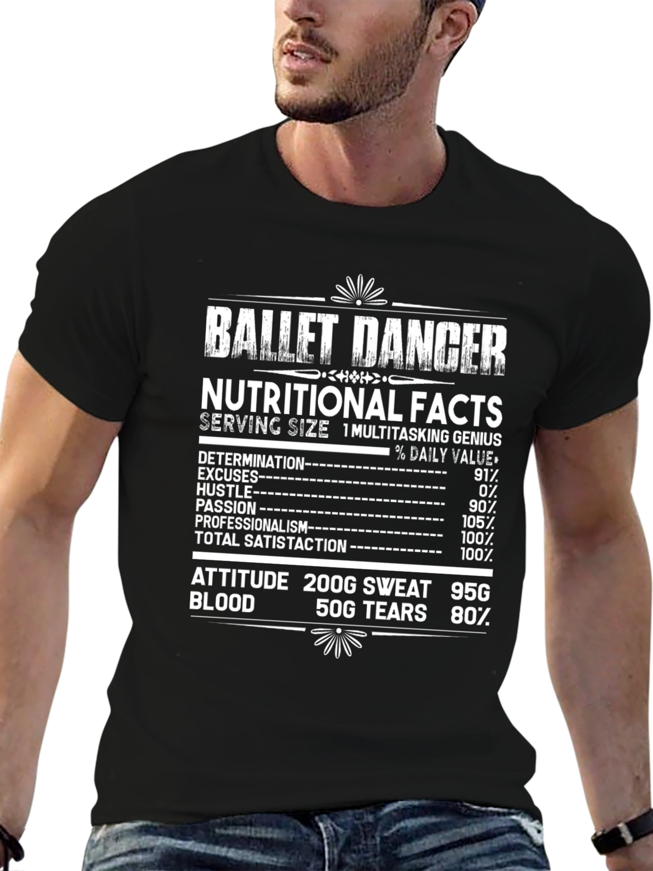 Ballet Dancer Nutritional Facts T-Shirt