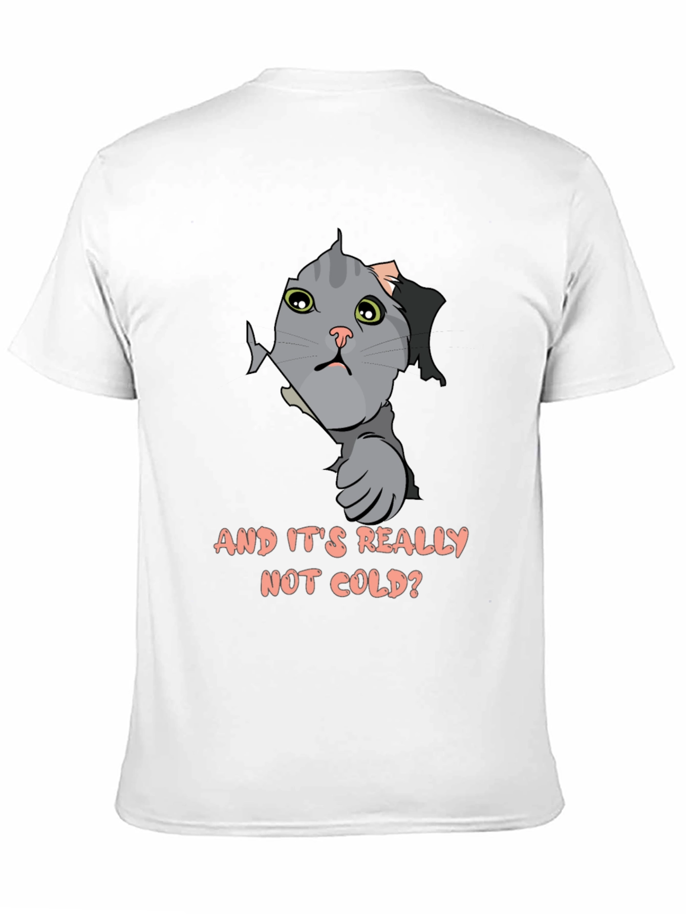 Cat Peek T-Shirt - Funny Kitten Design