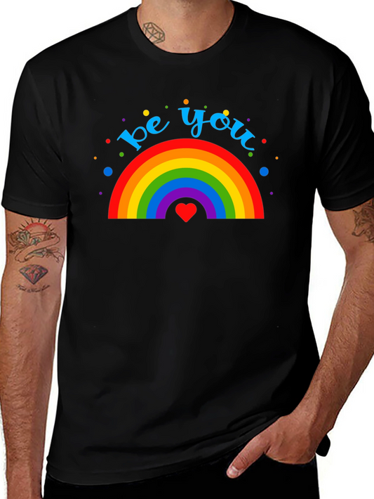 Be You Rainbow Graphic Tee - Pride & Positivity