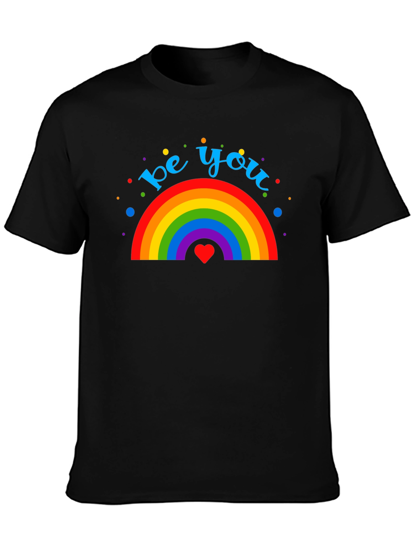 Be You Rainbow Graphic Tee - Pride & Positivity
