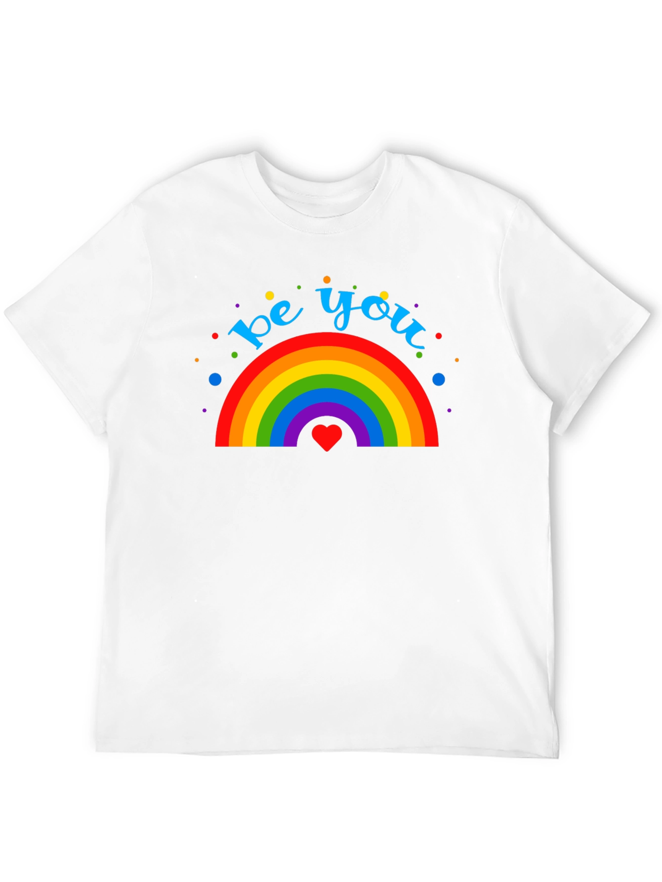 Be You Rainbow Graphic Tee - Pride & Positivity
