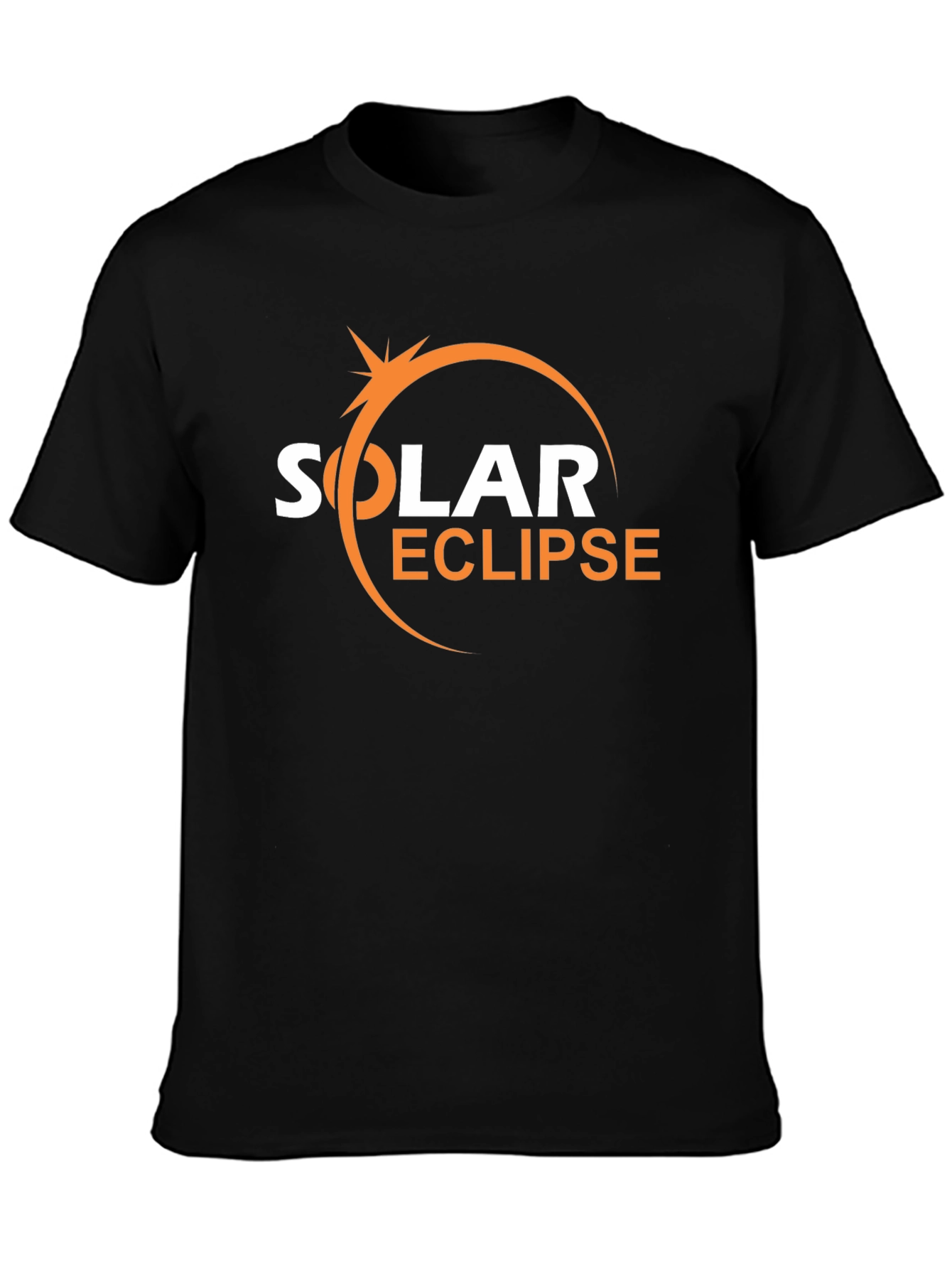 Solar Eclipse Graphic T-Shirt - Trendy Black Tee