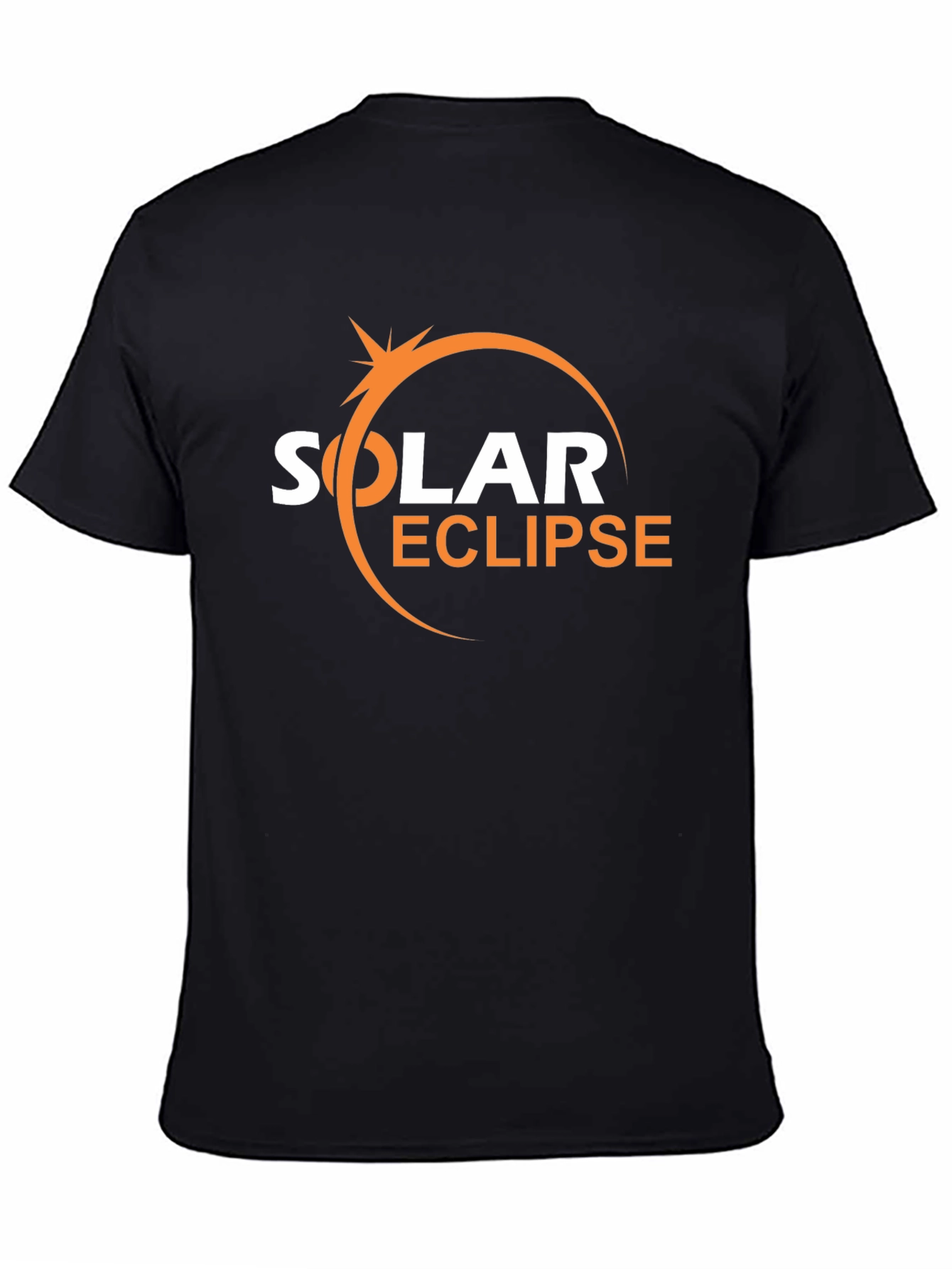 Solar Eclipse Graphic T-Shirt - Trendy Black Tee