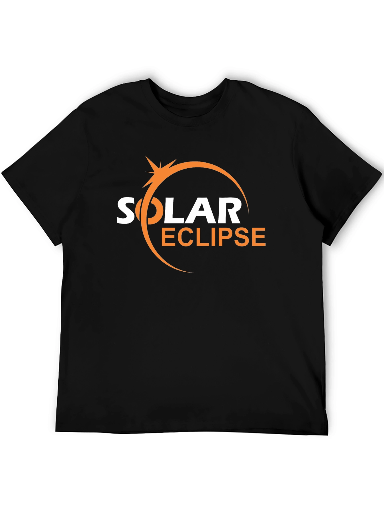 Solar Eclipse Graphic T-Shirt - Trendy Black Tee