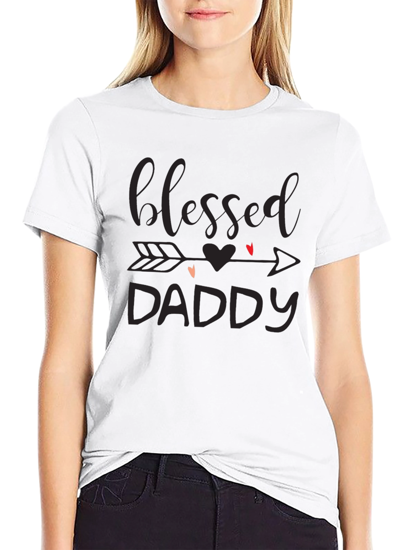 Blessed Daddy Graphic Tee - Black T-Shirt