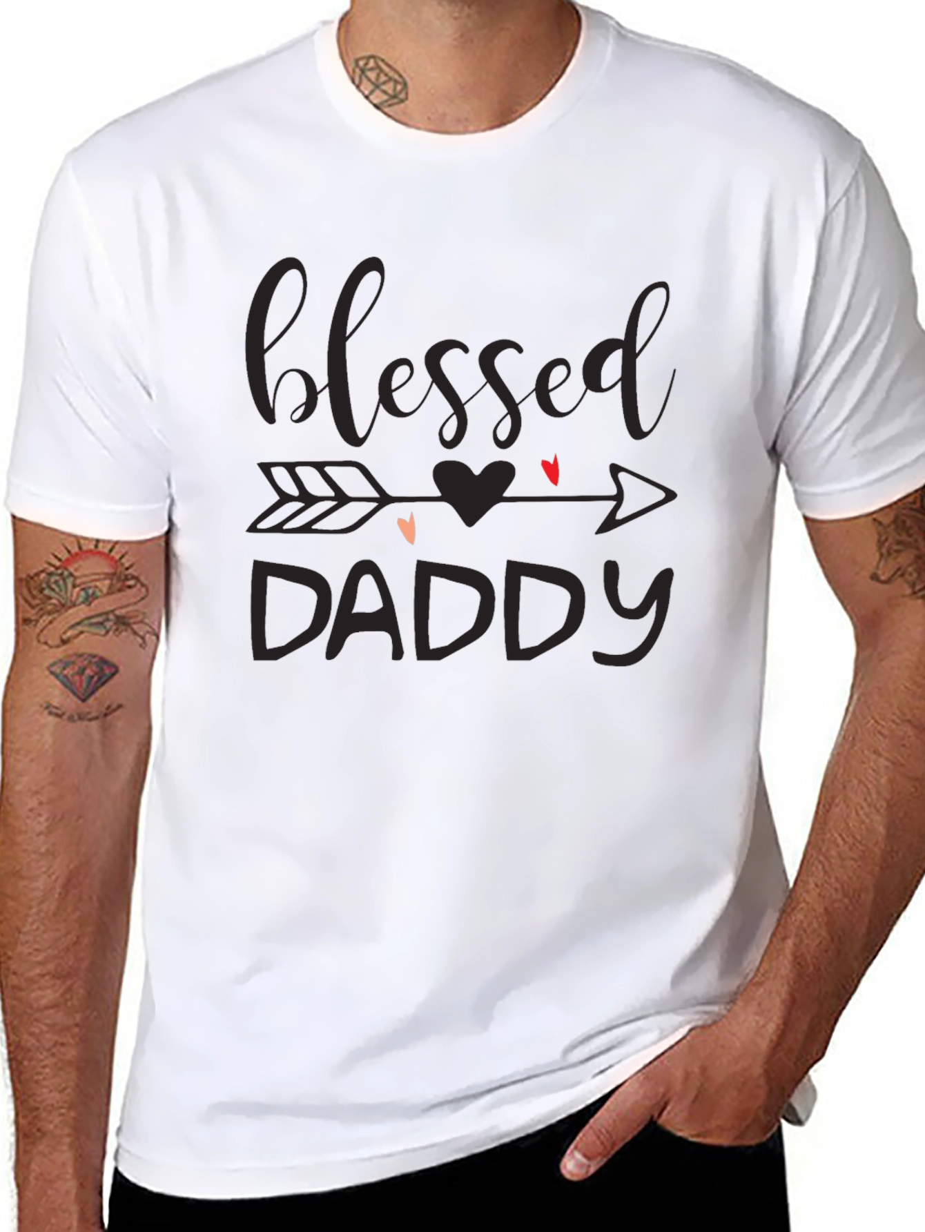 Blessed Daddy Graphic Tee - Black T-Shirt