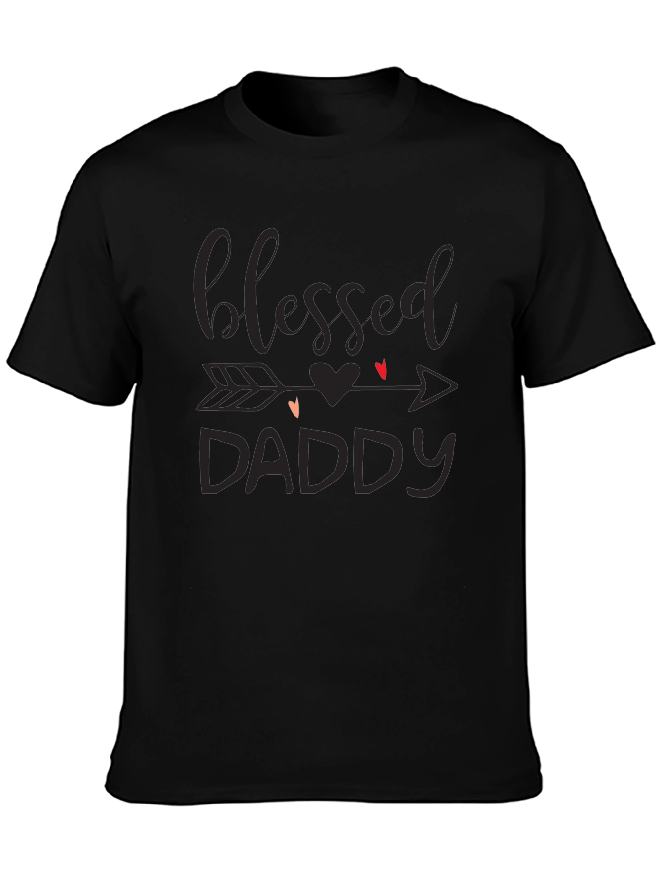 Blessed Daddy Graphic Tee - Black T-Shirt
