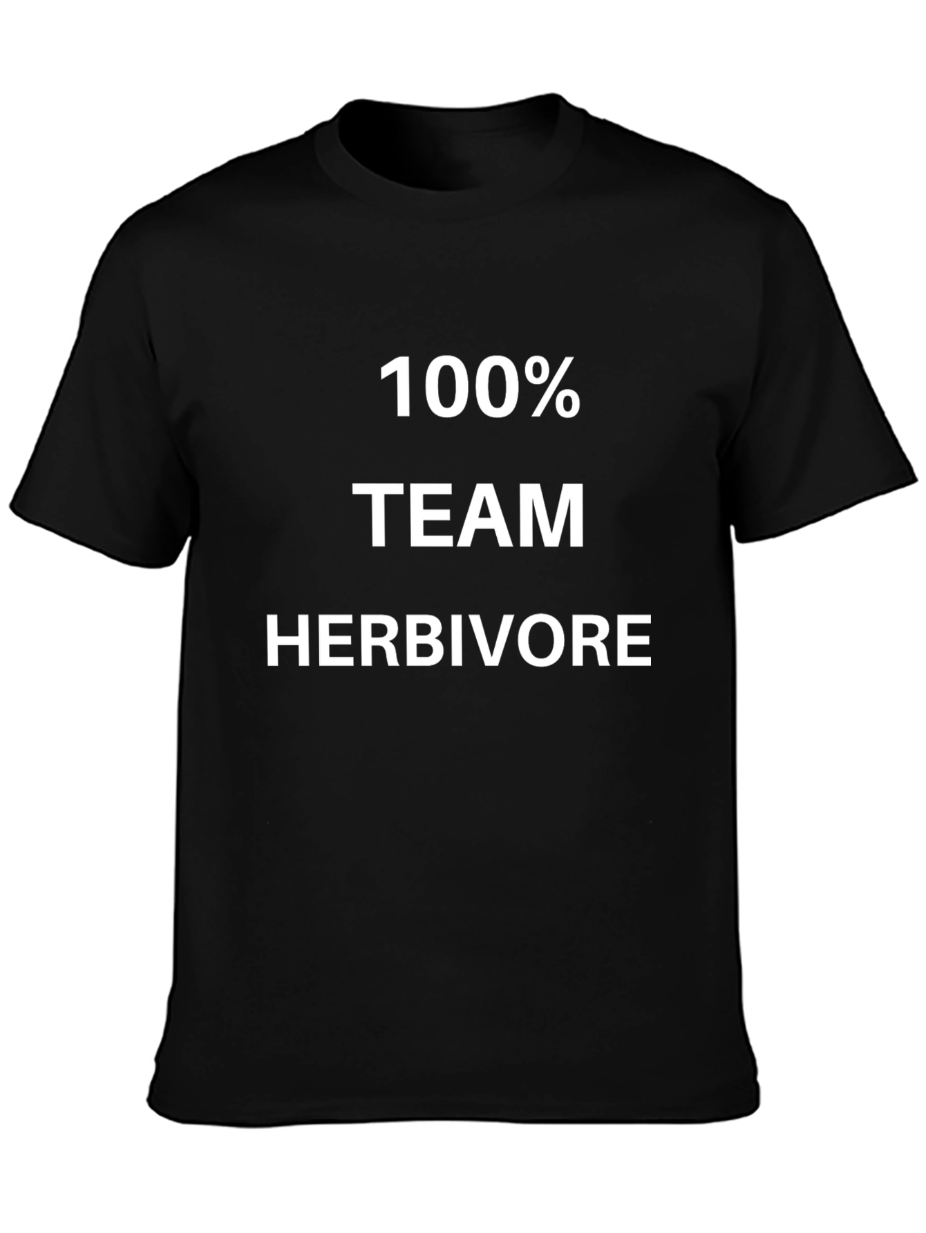 100% Team Herbivore Black T-Shirt