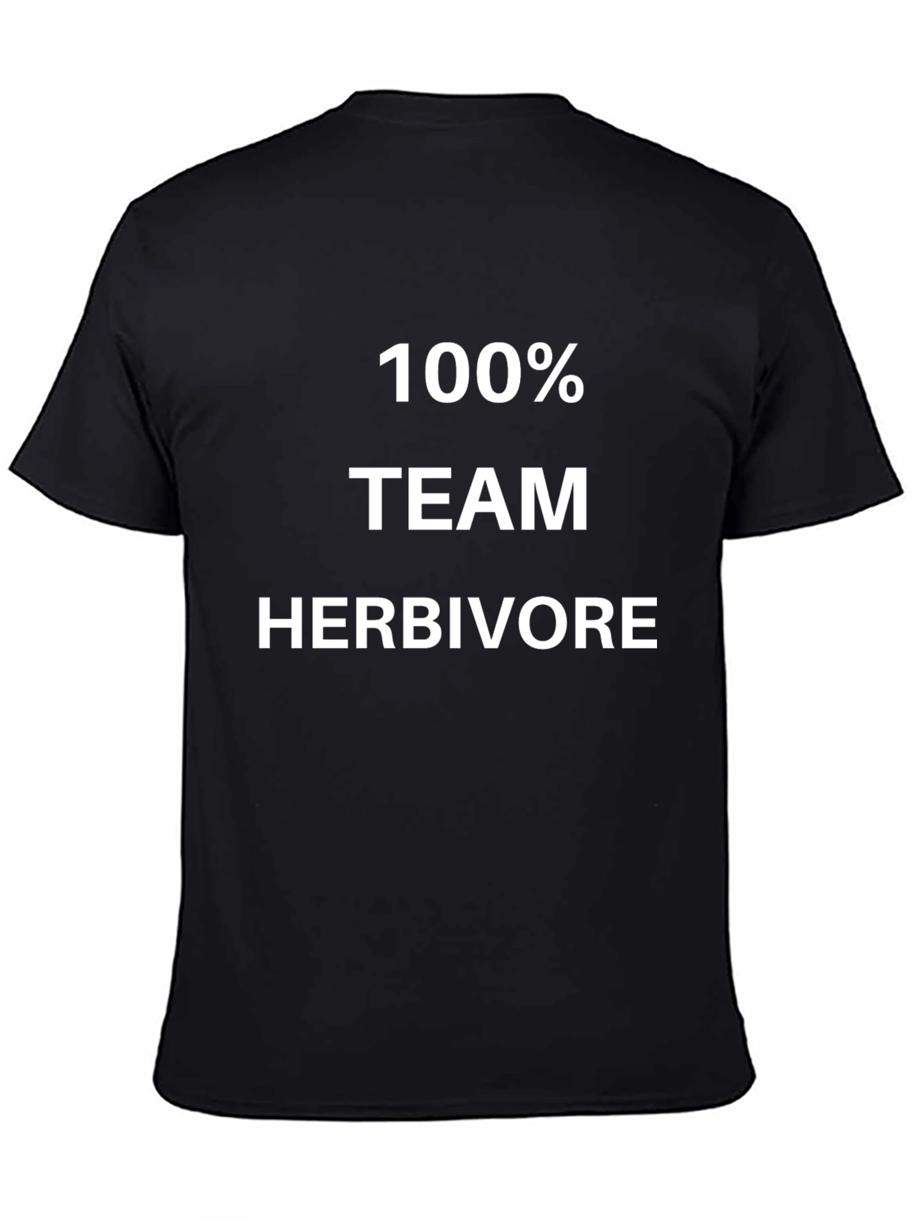 100% Team Herbivore Black T-Shirt