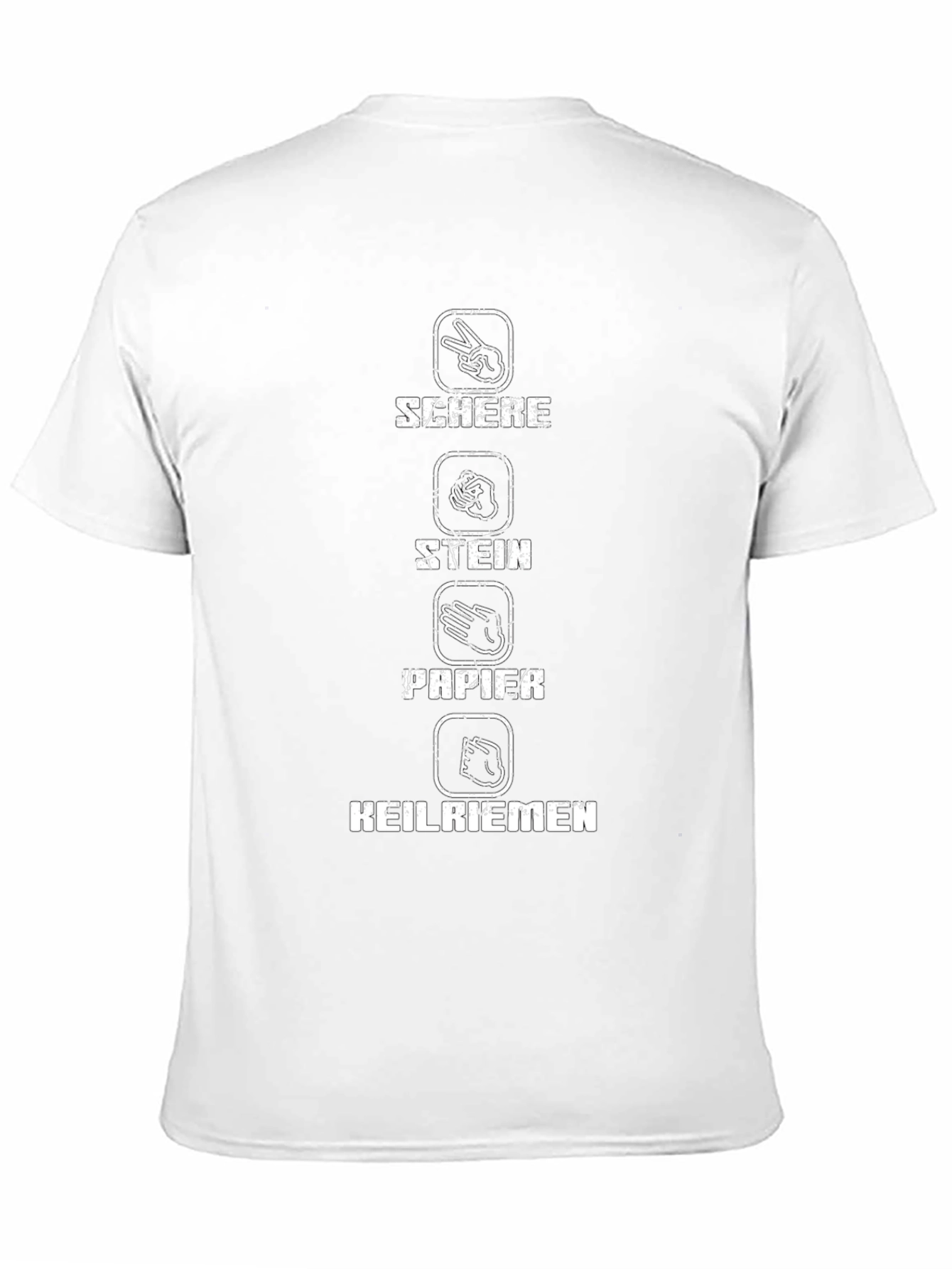 Scher Stein Papier Keilriemen Graphic T-Shirt