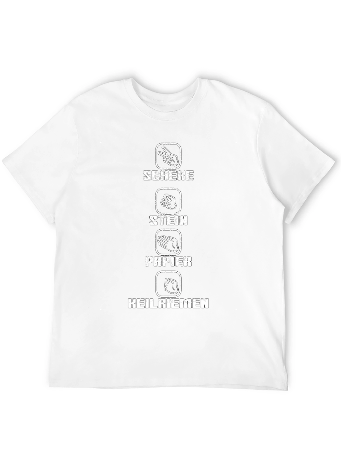 Scher Stein Papier Keilriemen Graphic T-Shirt