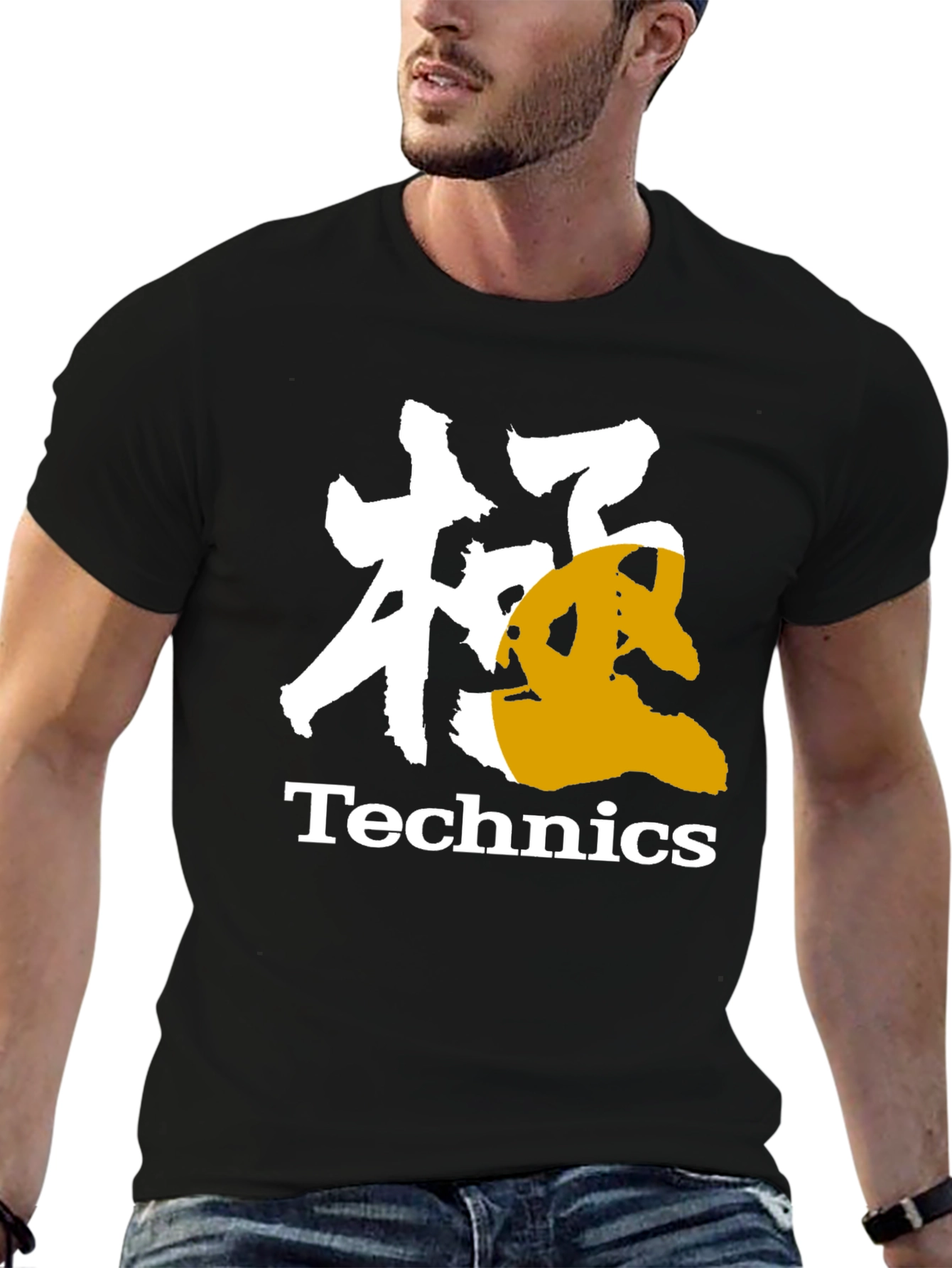 Technics Black Graphic T-Shirt