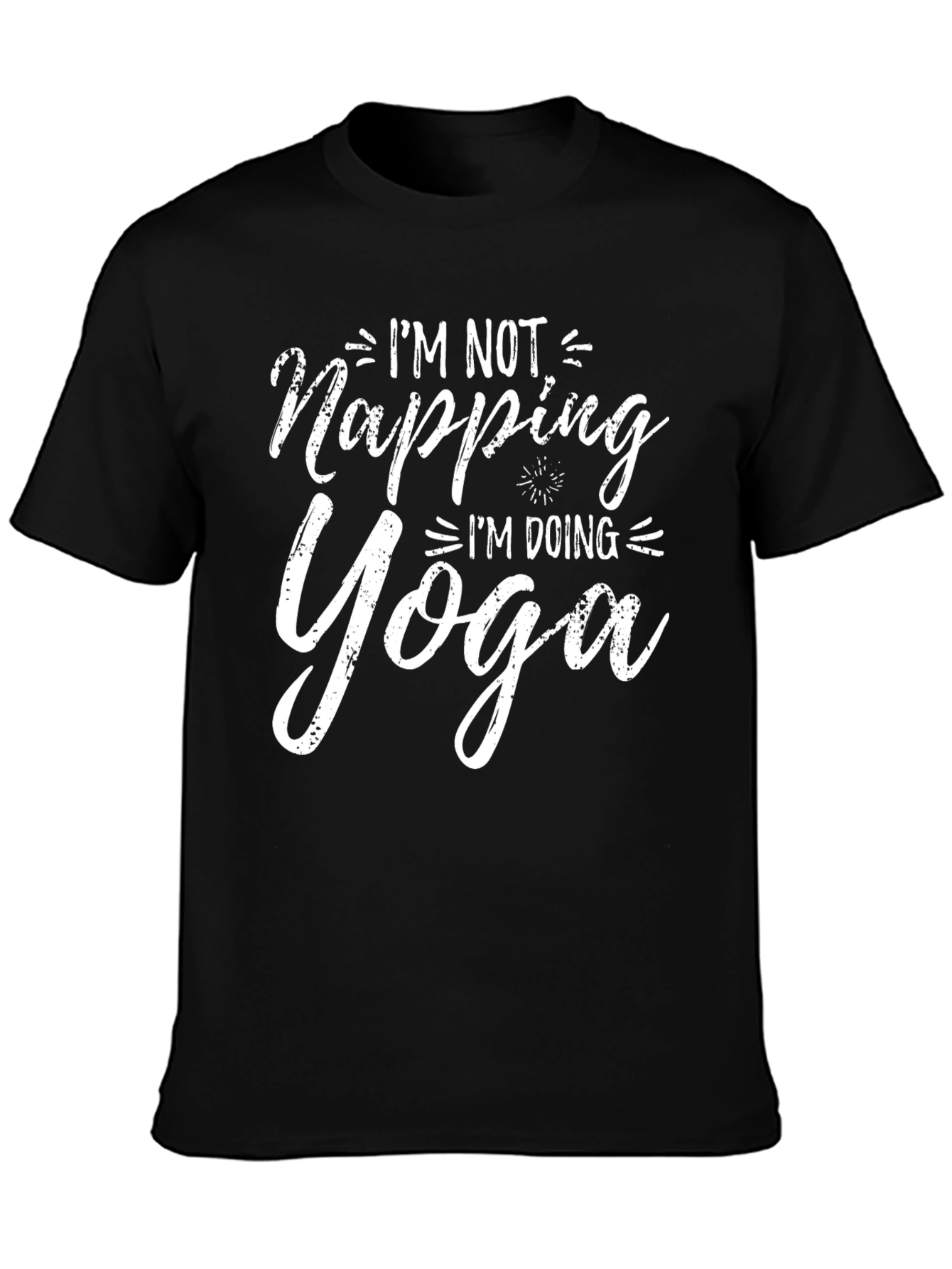 Funny Yoga T-Shirt - Im Not Napping