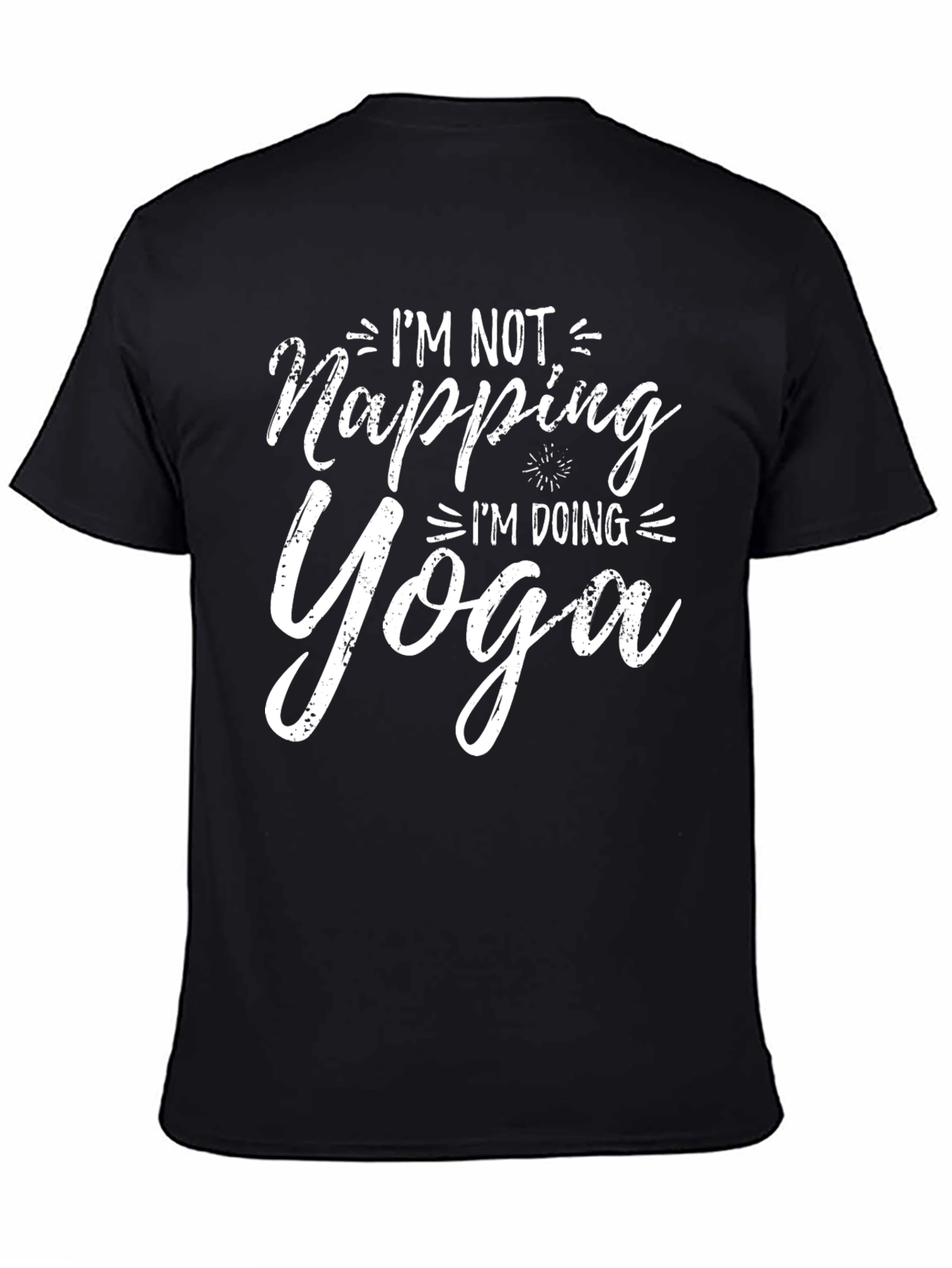 Funny Yoga T-Shirt - Im Not Napping