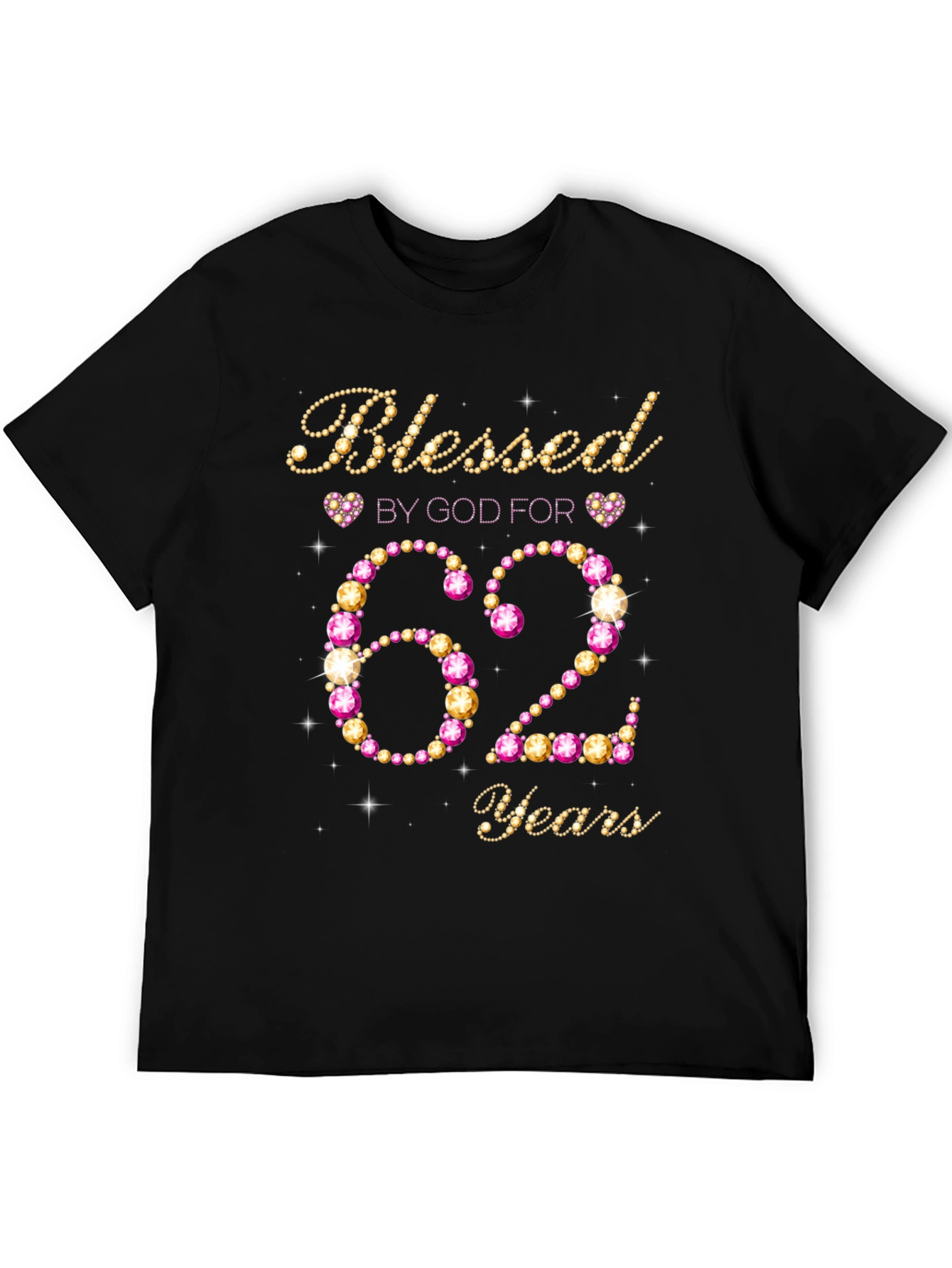 Blessed By God 62 Years Birthday T-Shirt