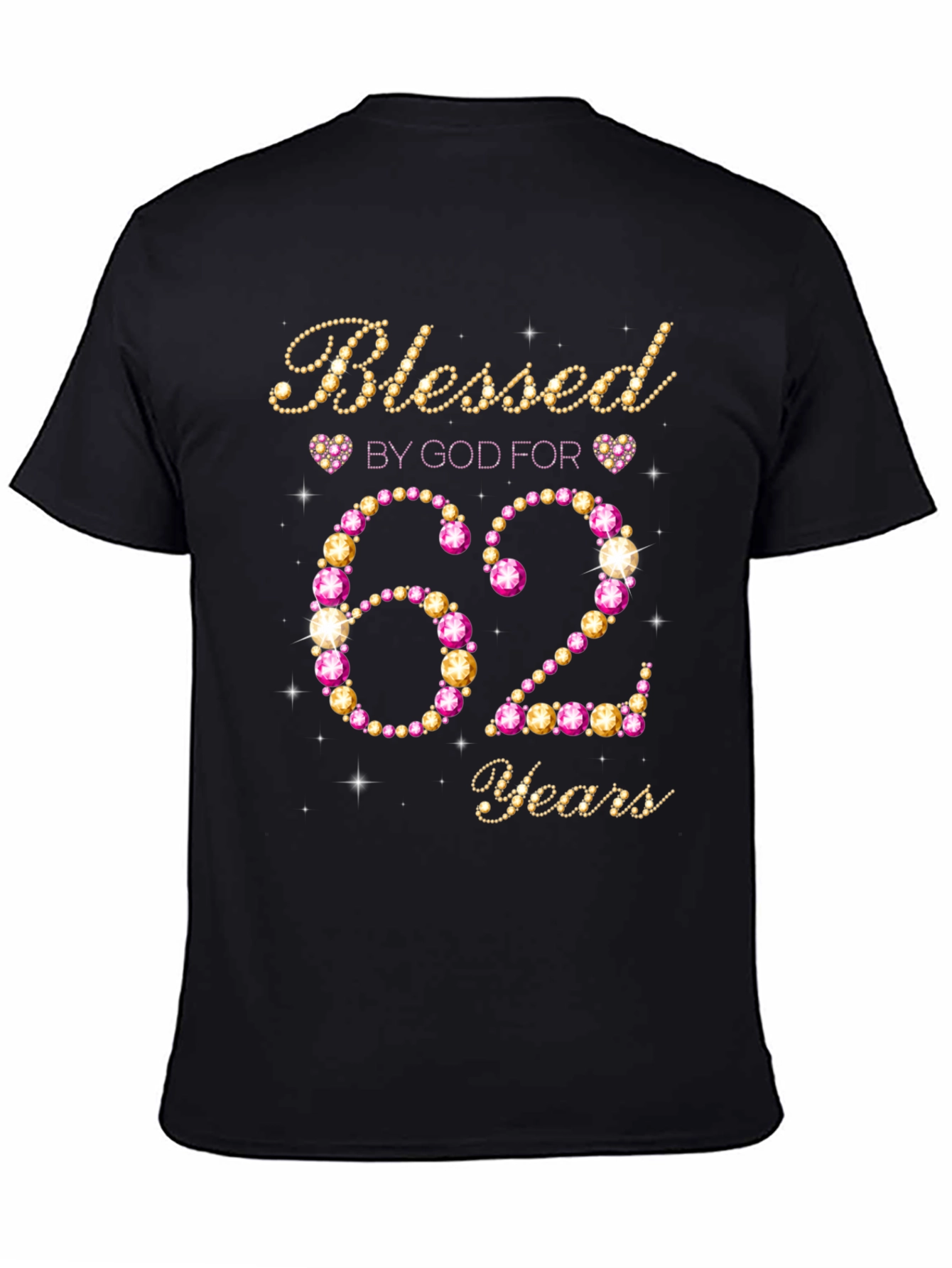Blessed By God 62 Years Birthday T-Shirt