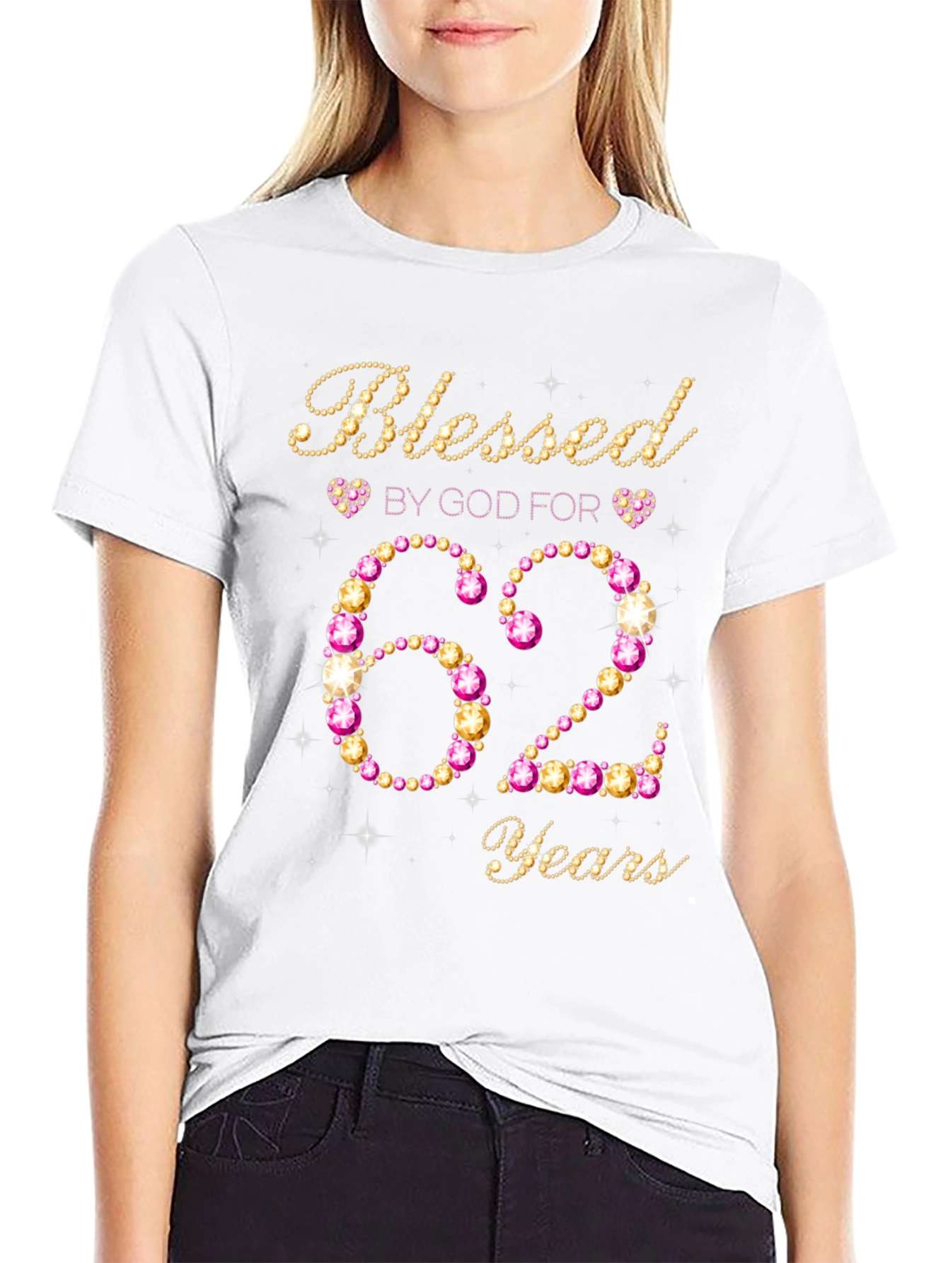 Blessed By God 62 Years Birthday T-Shirt