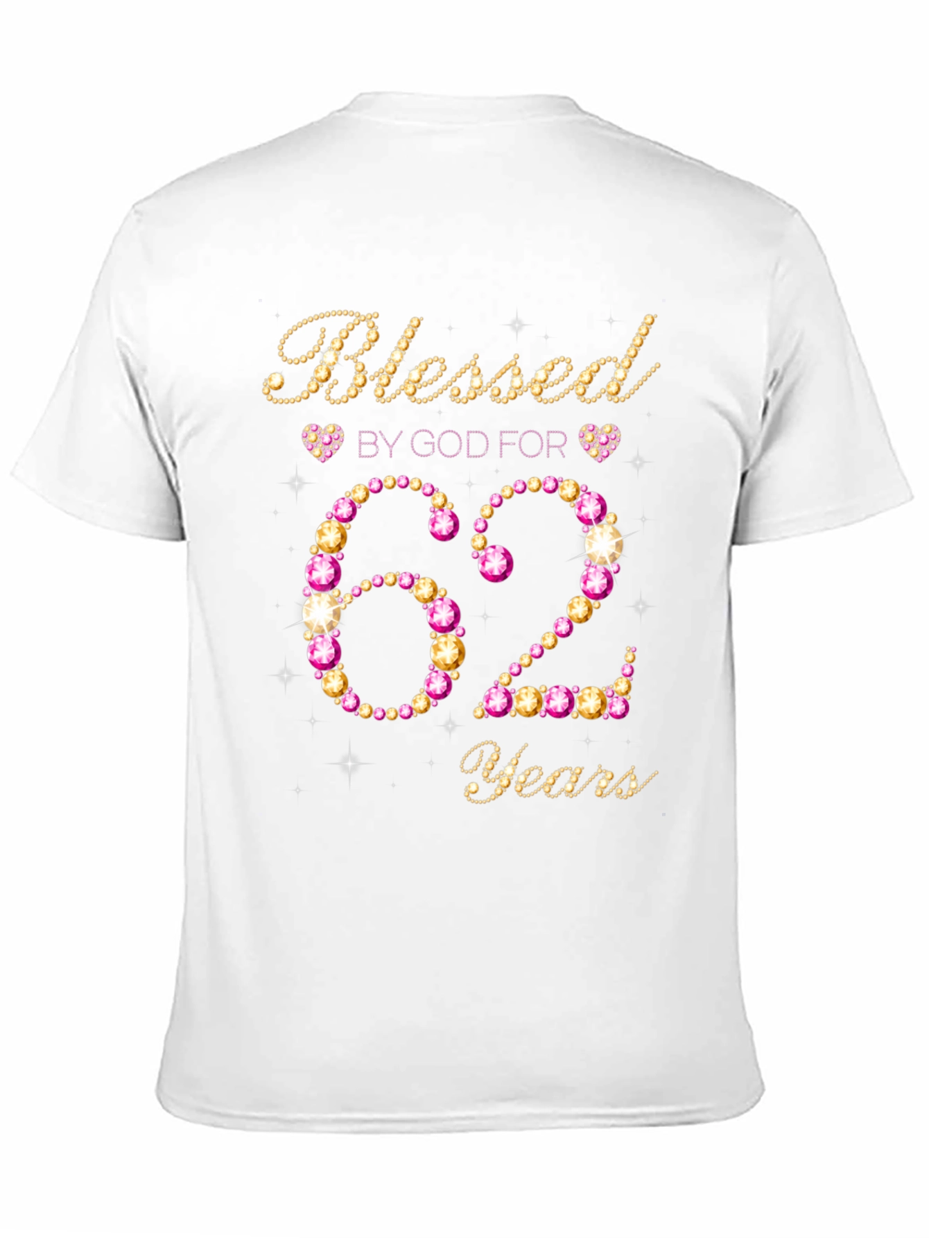 Blessed By God 62 Years Birthday T-Shirt
