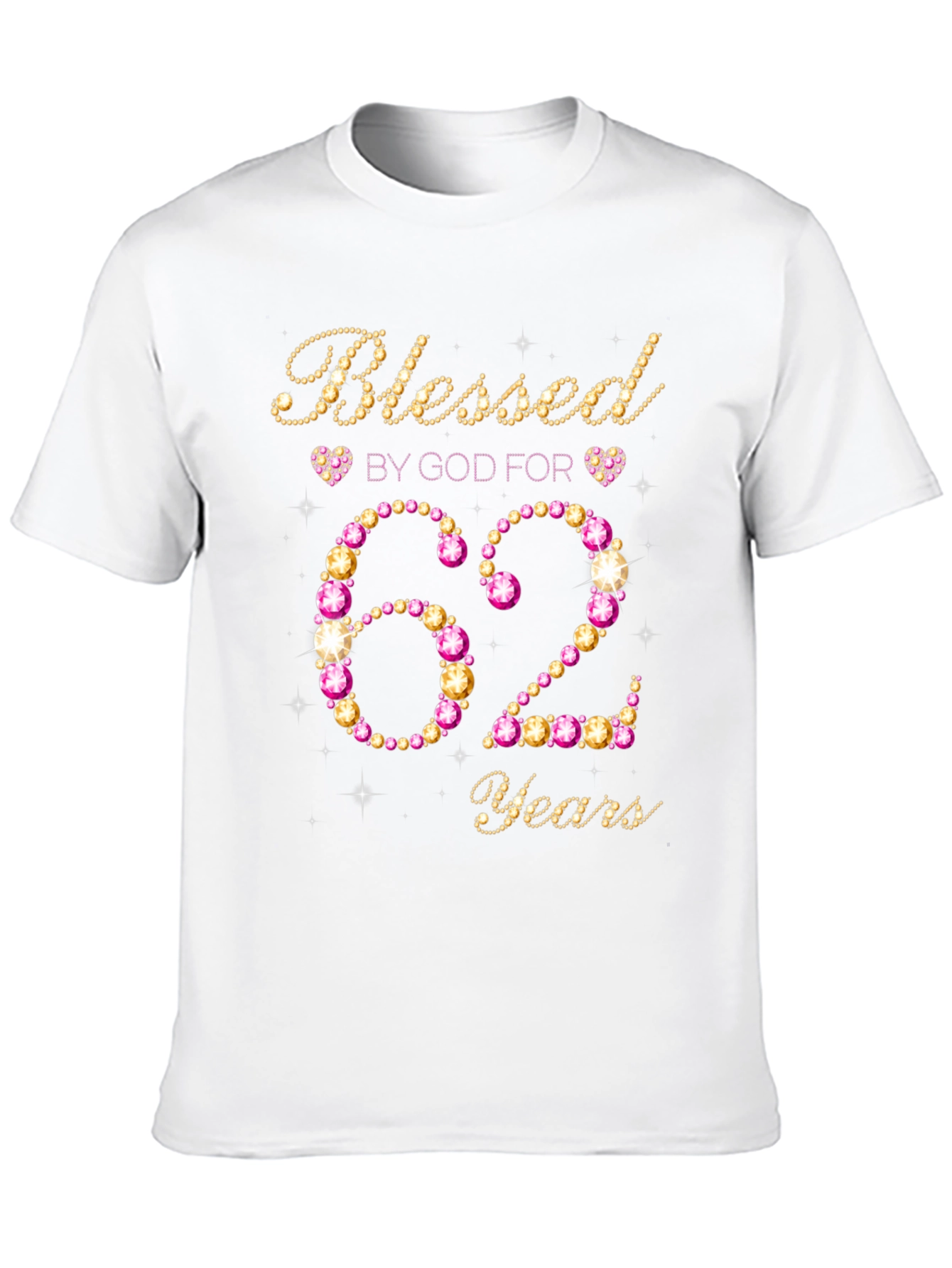 Blessed By God 62 Years Birthday T-Shirt