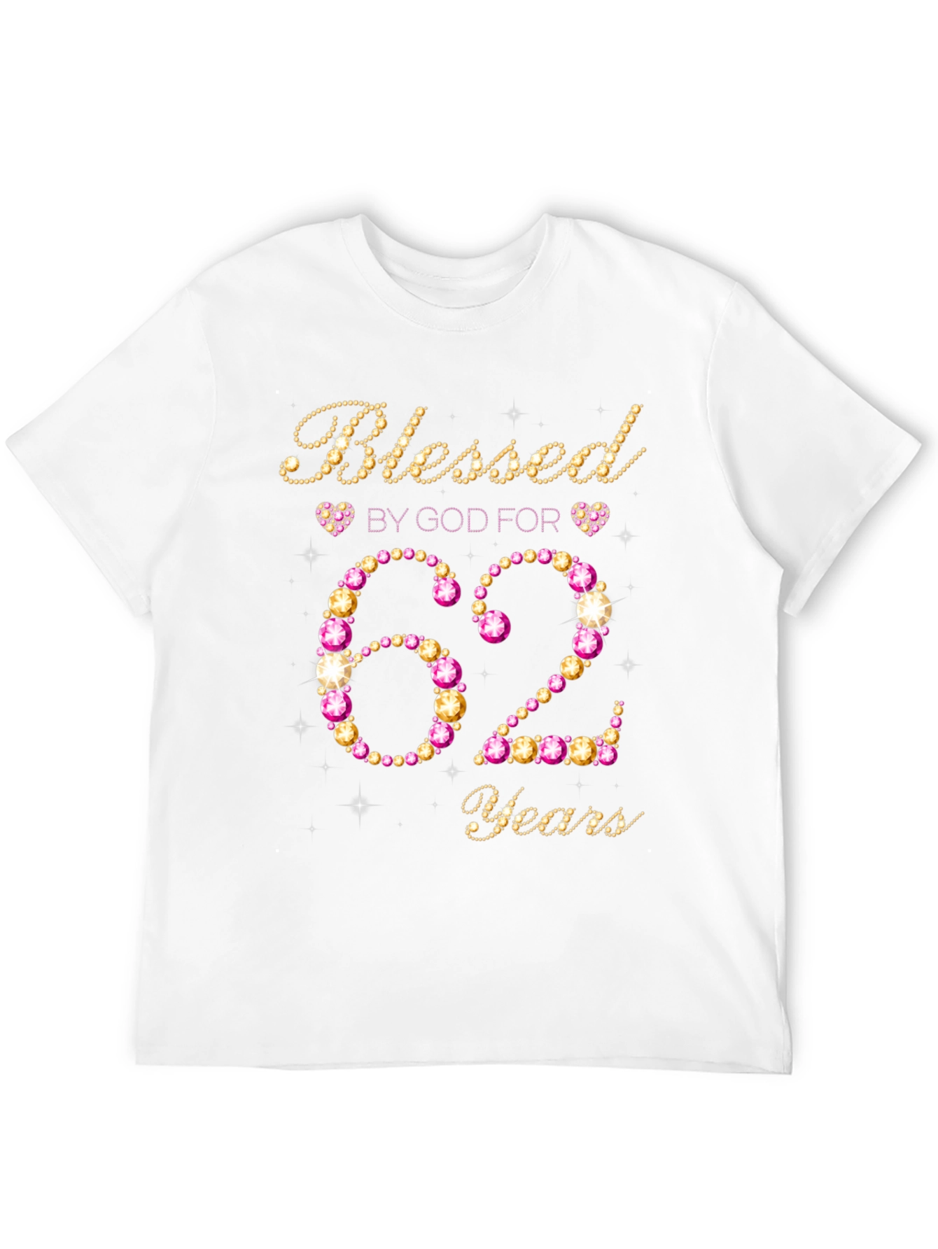 Blessed By God 62 Years Birthday T-Shirt