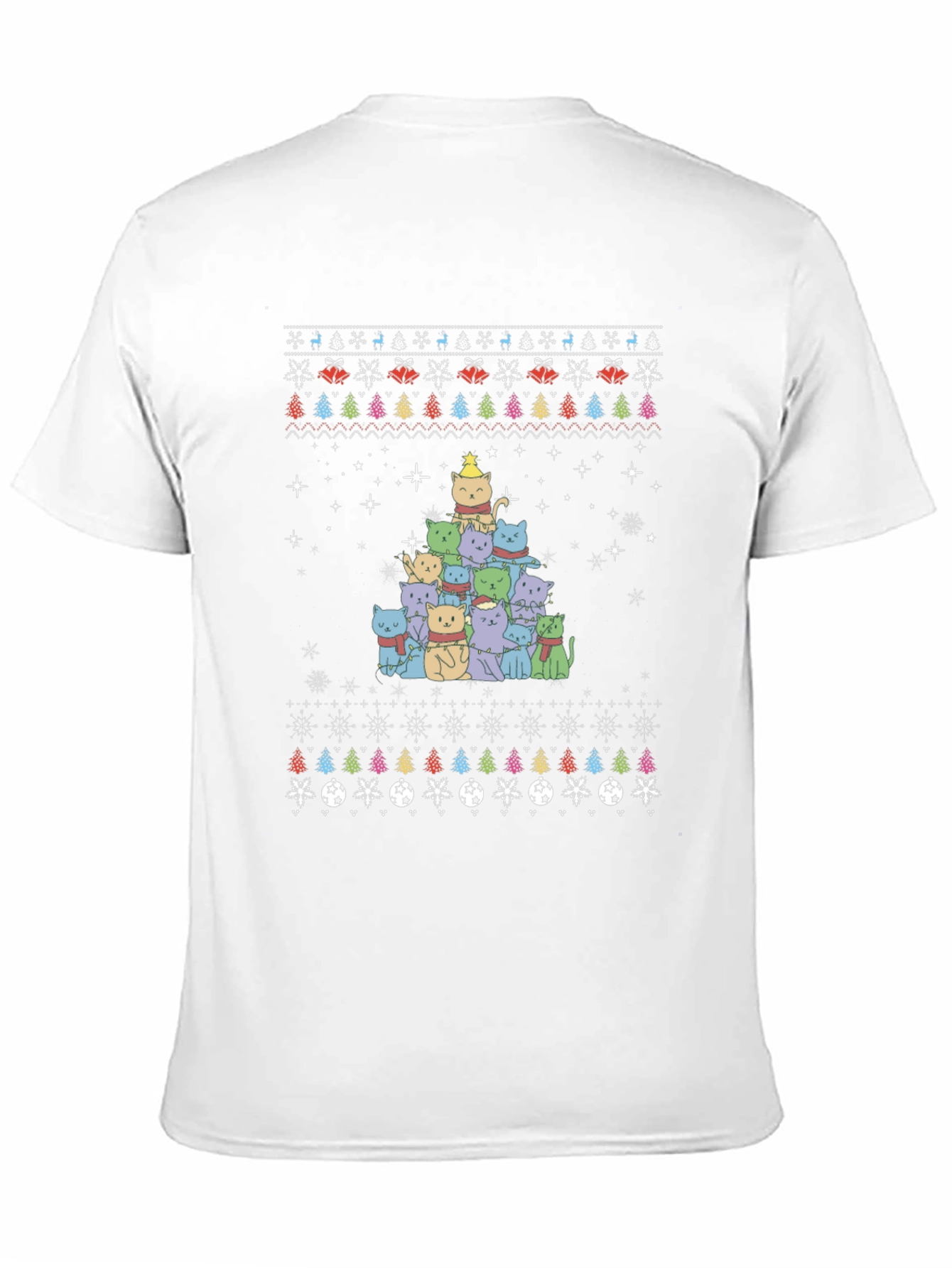 Festive Cat Christmas Tree T-Shirt