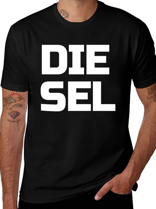Diesel Graphic Tee - Bold White Logo