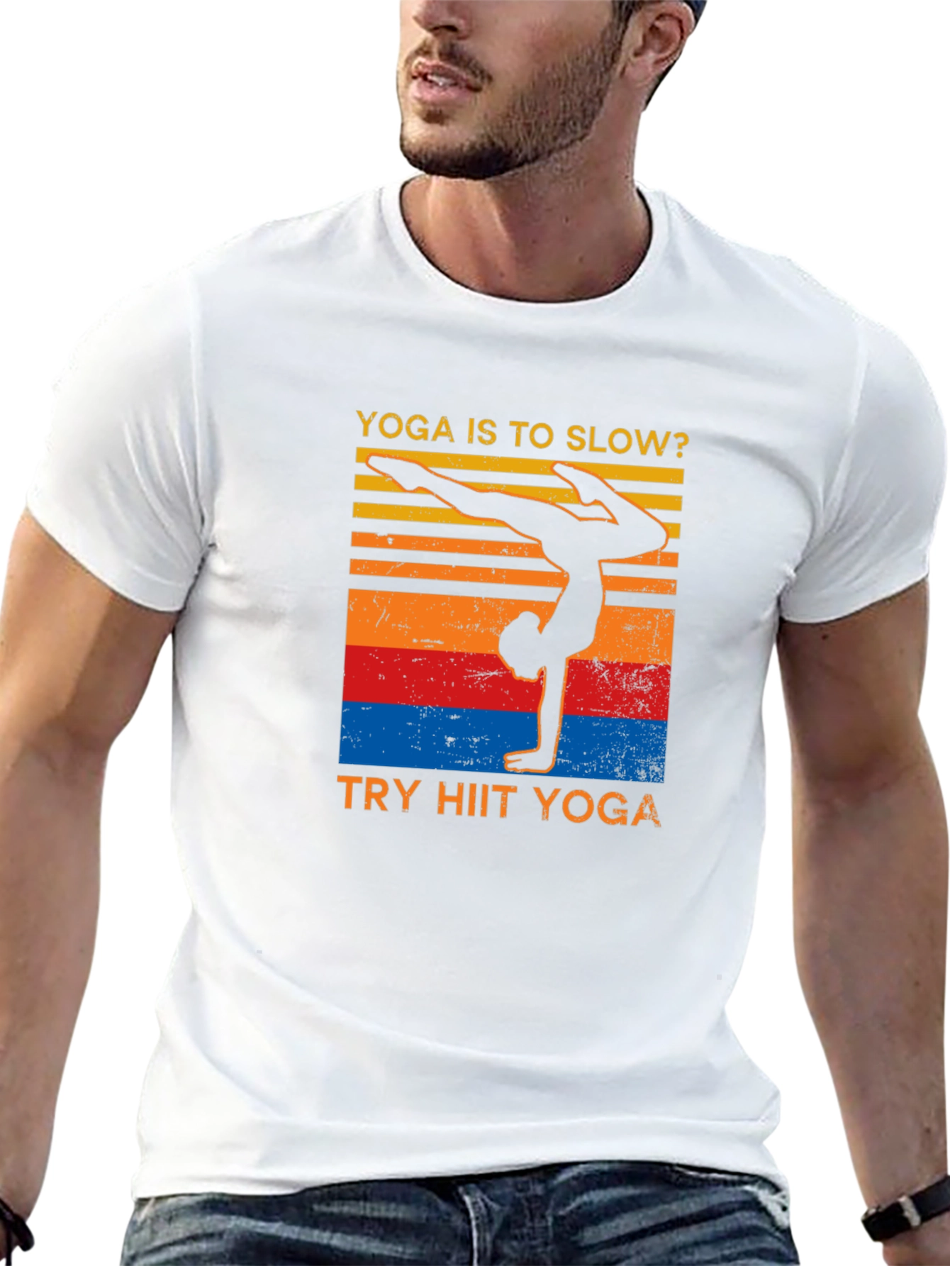 Yoga HIIT T-Shirt - Black Graphic Tee