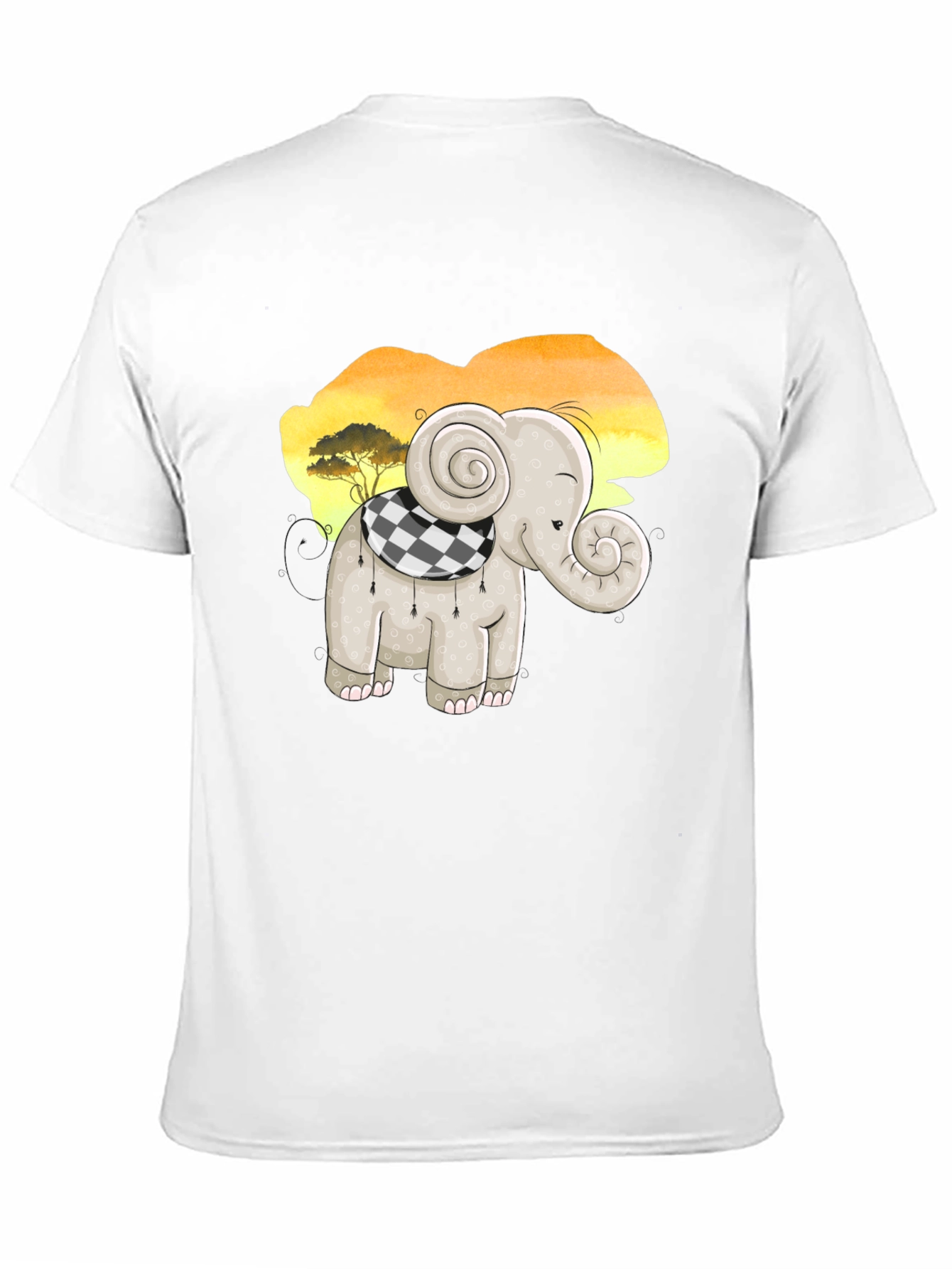 Cute Elephant T-Shirt - Cartoon Animal Design