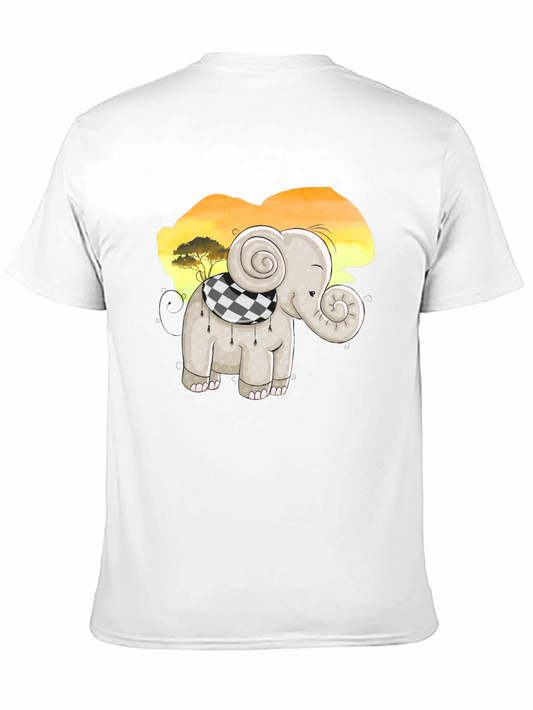 Cute Elephant T-Shirt - Cartoon Animal Design